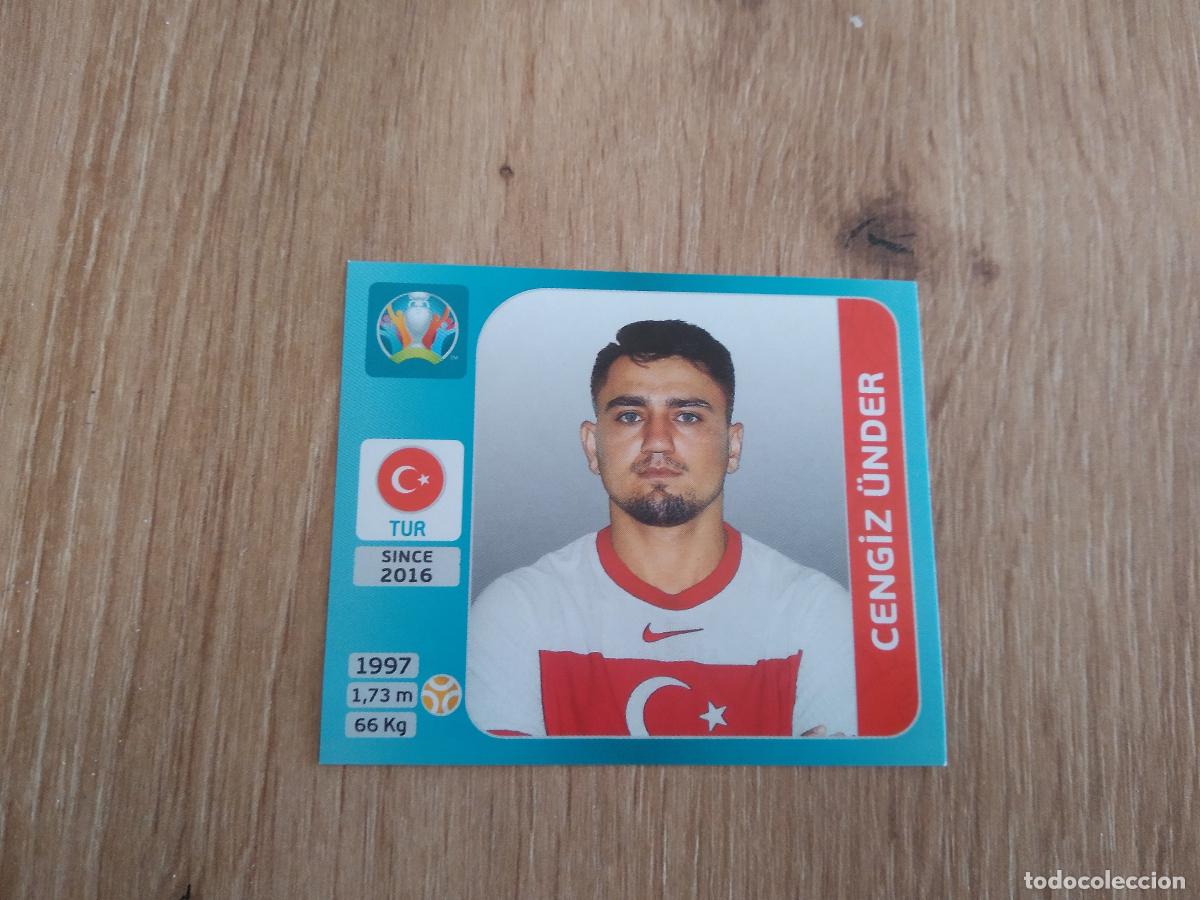 Cromos de F&uacute;tbol: 75 CENGIZ UNDER TURQUIA CROMO STICKER PANINI EURO 2020 EUROCOPA FUTBOL VERSI&Oacute;N AZUL