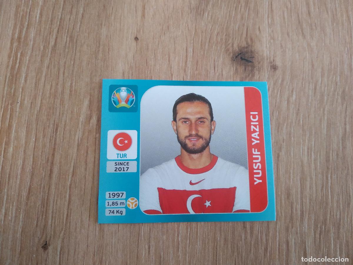 Cromos de F&uacute;tbol: 76 YUSUF YAZICI TURQUIA CROMO STICKER PANINI EURO 2020 EUROCOPA FUTBOL VERSI&Oacute;N AZUL