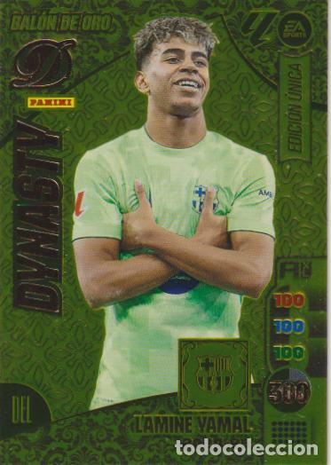 Cromos de F&uacute;tbol: LAMINE YAMAL 2024-25 &rdquo;BALON DE ORO&rdquo; PANINI DREAM BOX DYNASTY ADRENALYN 24-25
