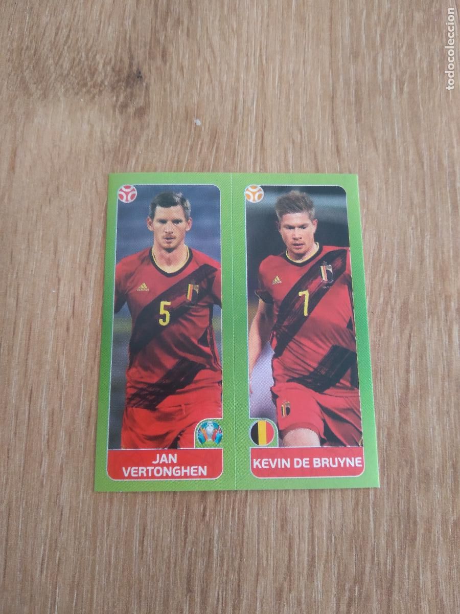 Cromos de F&uacute;tbol: 138 JAN VERTONGHEN DE BRUYNE BELGICA CROMO STICKER PANINI EURO 2020 EUROCOPA FUTBOL VERSI&Oacute;N AZUL
