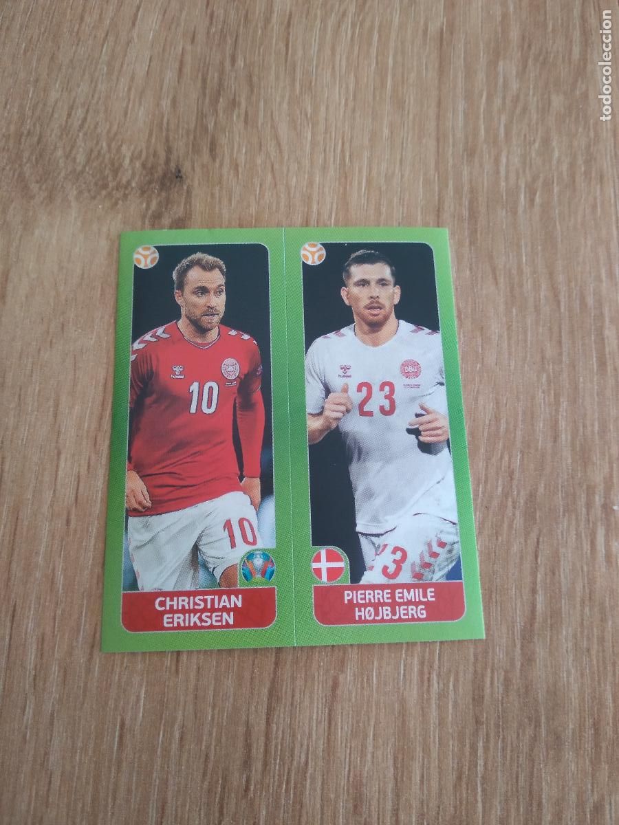Cromos de F&uacute;tbol: 145 ERIKSEN HOJBJERG DINAMARCA CROMO PANINI EURO 2020 EUROCOPA FUTBOL TOURNAMENT VERSI&Oacute;N AZUL