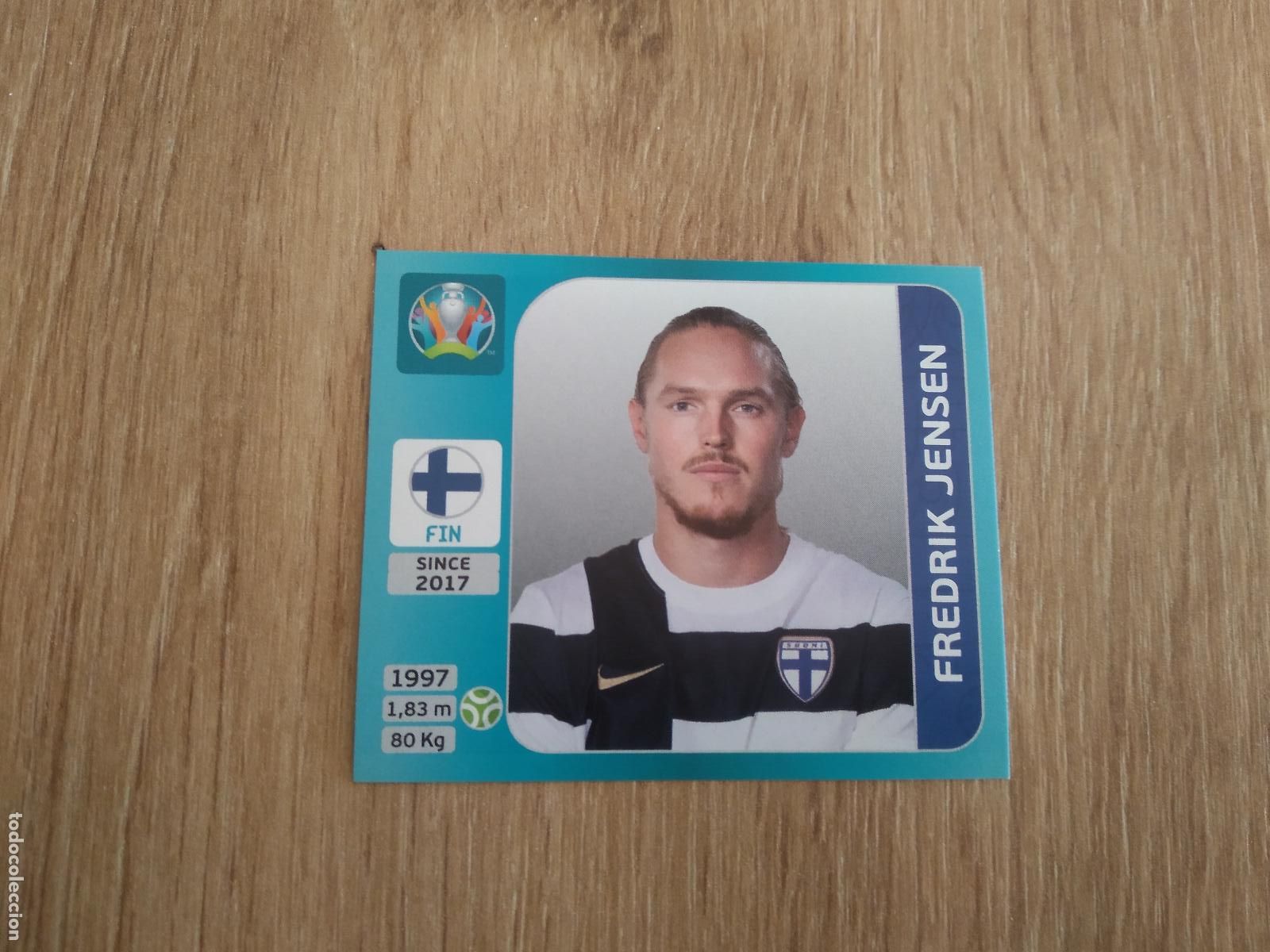 Cromos de F&uacute;tbol: 187 JENSEN FINLANDIA CROMO PANINI EURO 2020 EUROCOPA FUTBOL TOURNAMENT VERSI&Oacute;N AZUL