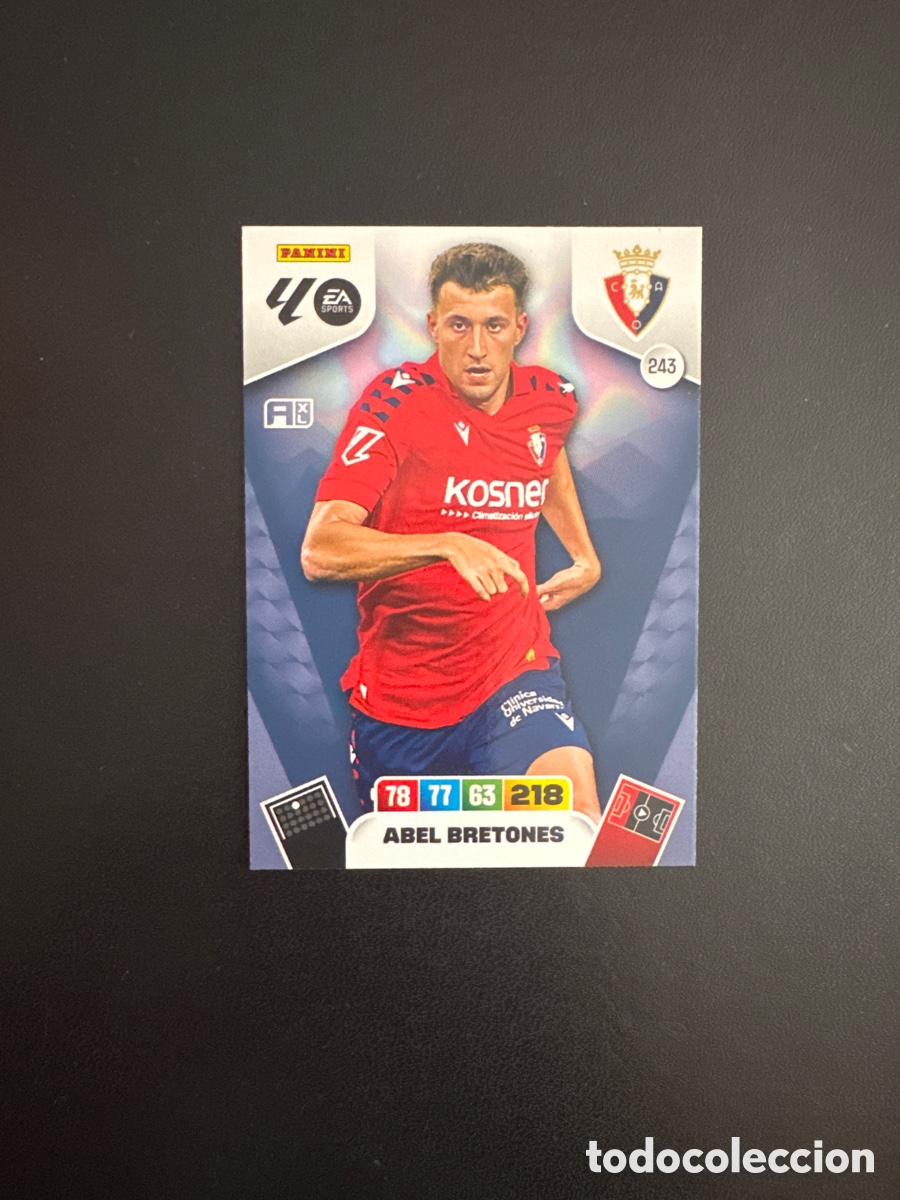 Cromos de Futebol: ABEL BRETONES OSASUNA N&Uacute;MERO 243 ADRENALYN 2025 2026