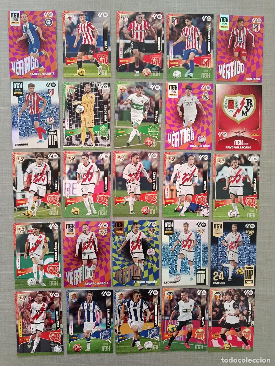 Cromos de f&uacute;tbol: MGK 2025/26. LOTE 25 CARTAS SIN REPETIR.