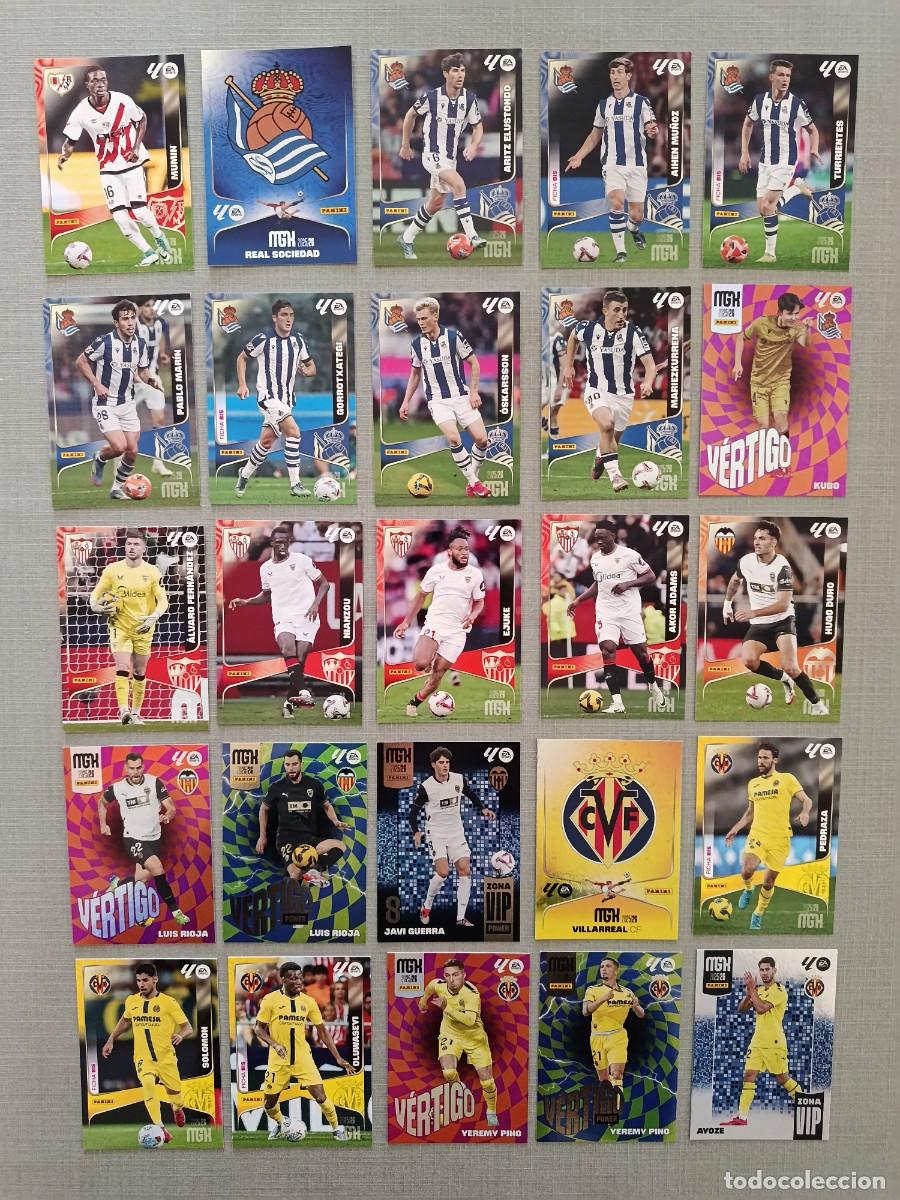 Cromos de f&uacute;tbol: MGK 2025/26. LOTE 25 CARTAS SIN REPETIR.