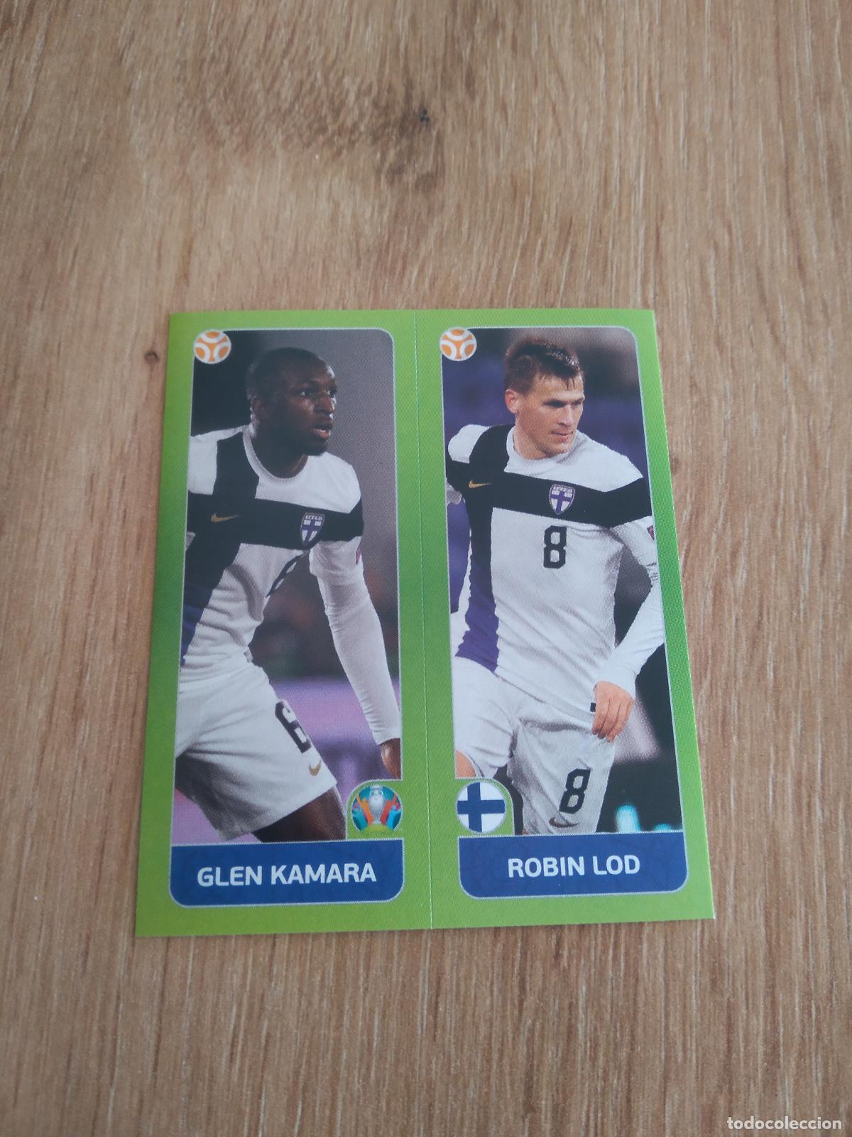 Cromos de F&uacute;tbol: 193 GLEN KAMARA ROBIN LOD FINLANDIA CROMO PANINI EURO 2020 EUROCOPA FUTBOL TOURNAMENT VERSI&Oacute;N AZUL