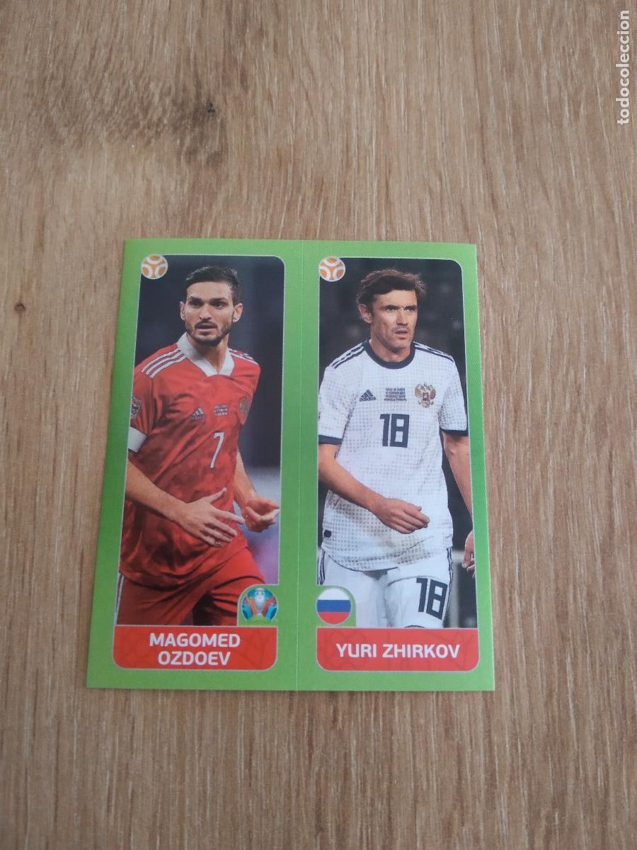 Cromos de F&uacute;tbol: 200 OZDOEV ZHIRKOV RUSIA CROMO PANINI EURO 2020 EUROCOPA FUTBOL TOURNAMENT VERSI&Oacute;N AZUL