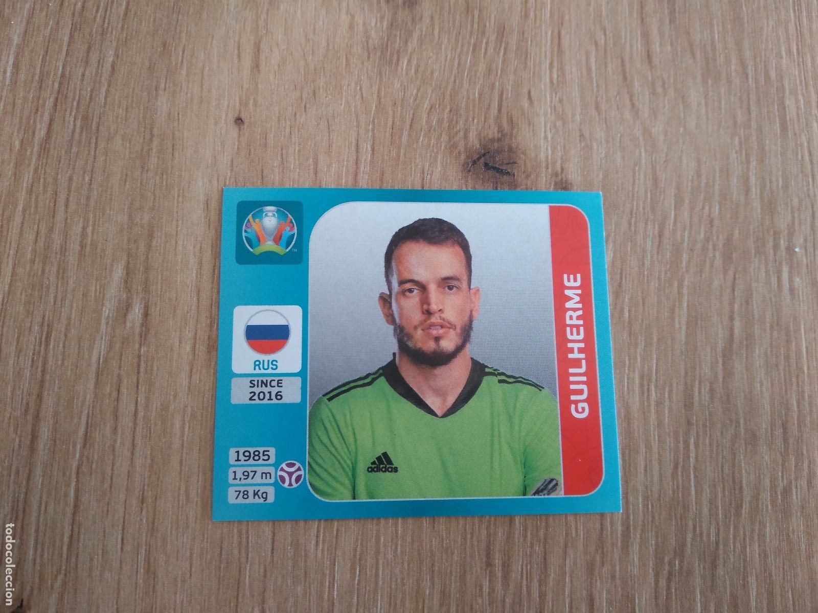 Cromos de F&uacute;tbol: 204 GUILHERME RUSIA CROMO PANINI EURO 2020 EUROCOPA FUTBOL TOURNAMENT VERSI&Oacute;N AZUL
