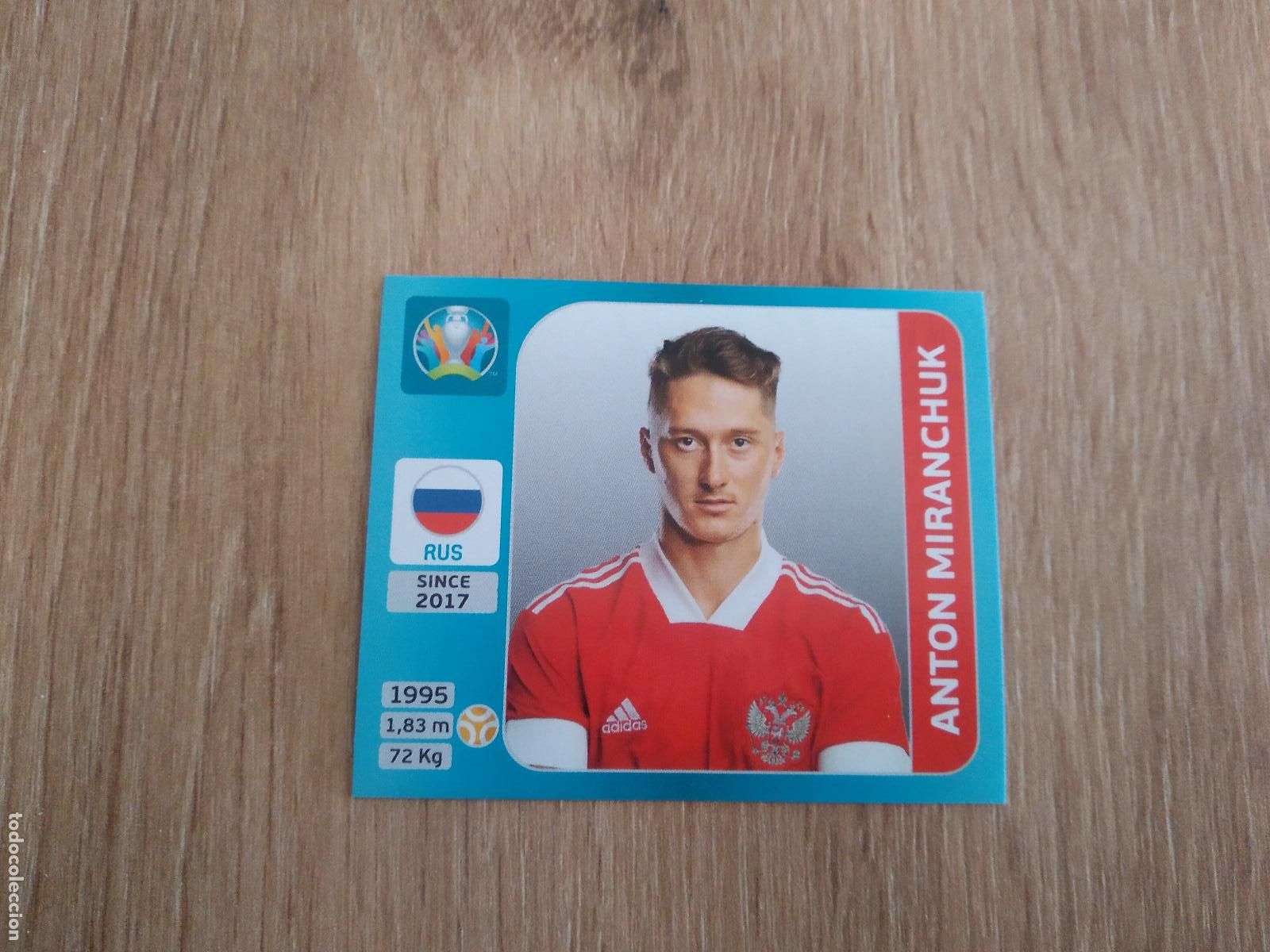 Cromos de F&uacute;tbol: 217 MIRANCHUK RUSIA CROMO PANINI EURO 2020 EUROCOPA FUTBOL TOURNAMENT VERSI&Oacute;N AZUL