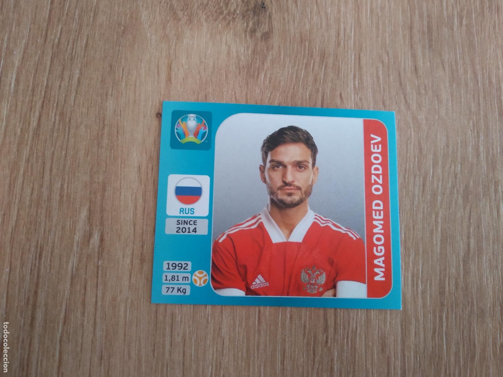 Cromos de F&uacute;tbol: 219 MAGOMED OZDOEV RUSIA CROMO PANINI EURO 2020 EUROCOPA FUTBOL TOURNAMENT VERSI&Oacute;N AZUL