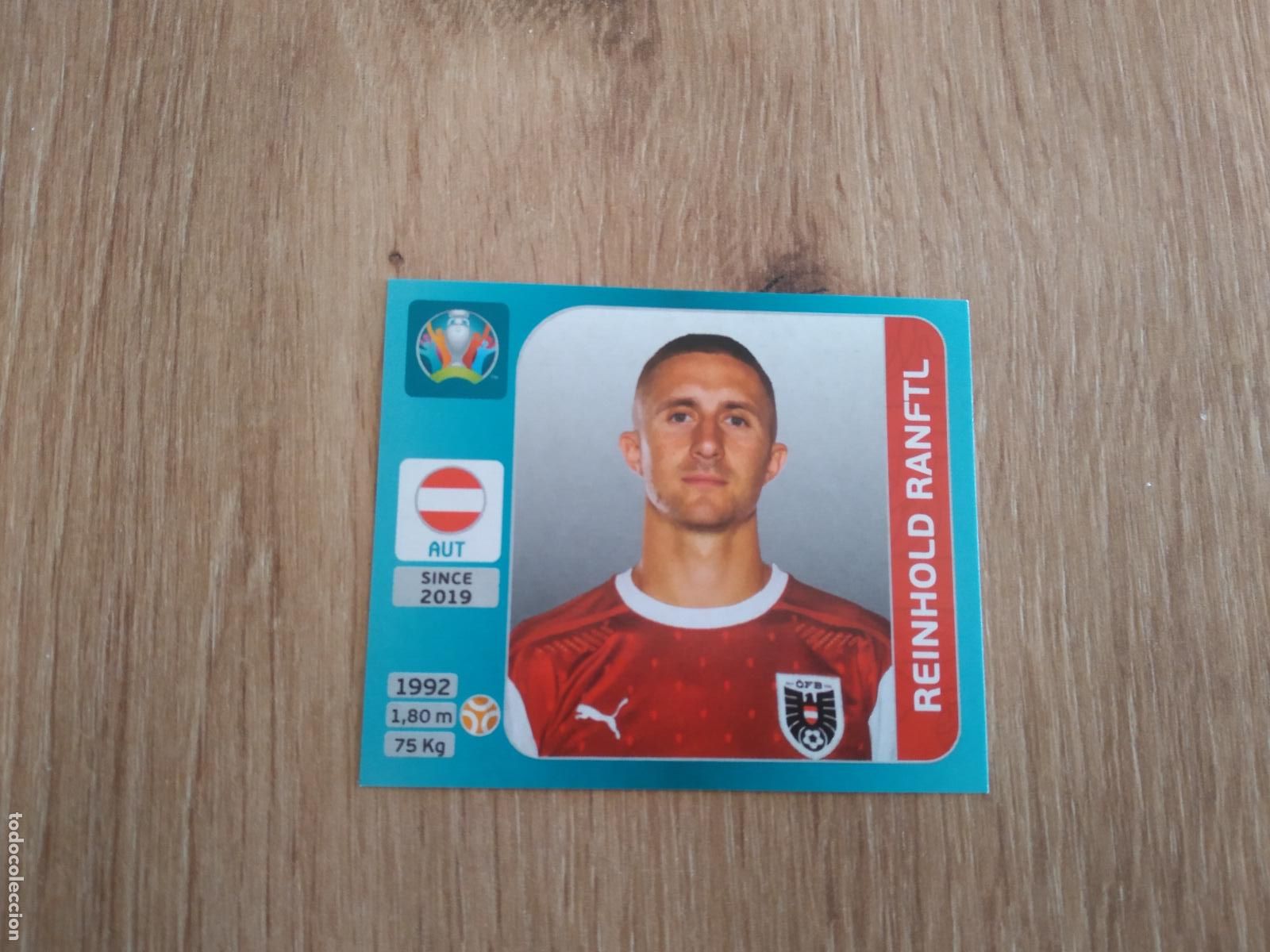 Cromos de Futebol: 237 REINHOLD RANFTL AUSTRIA CROMO PANINI EURO 2020 EUROCOPA FUTBOL TOURNAMENT VERSI&Oacute;N AZUL