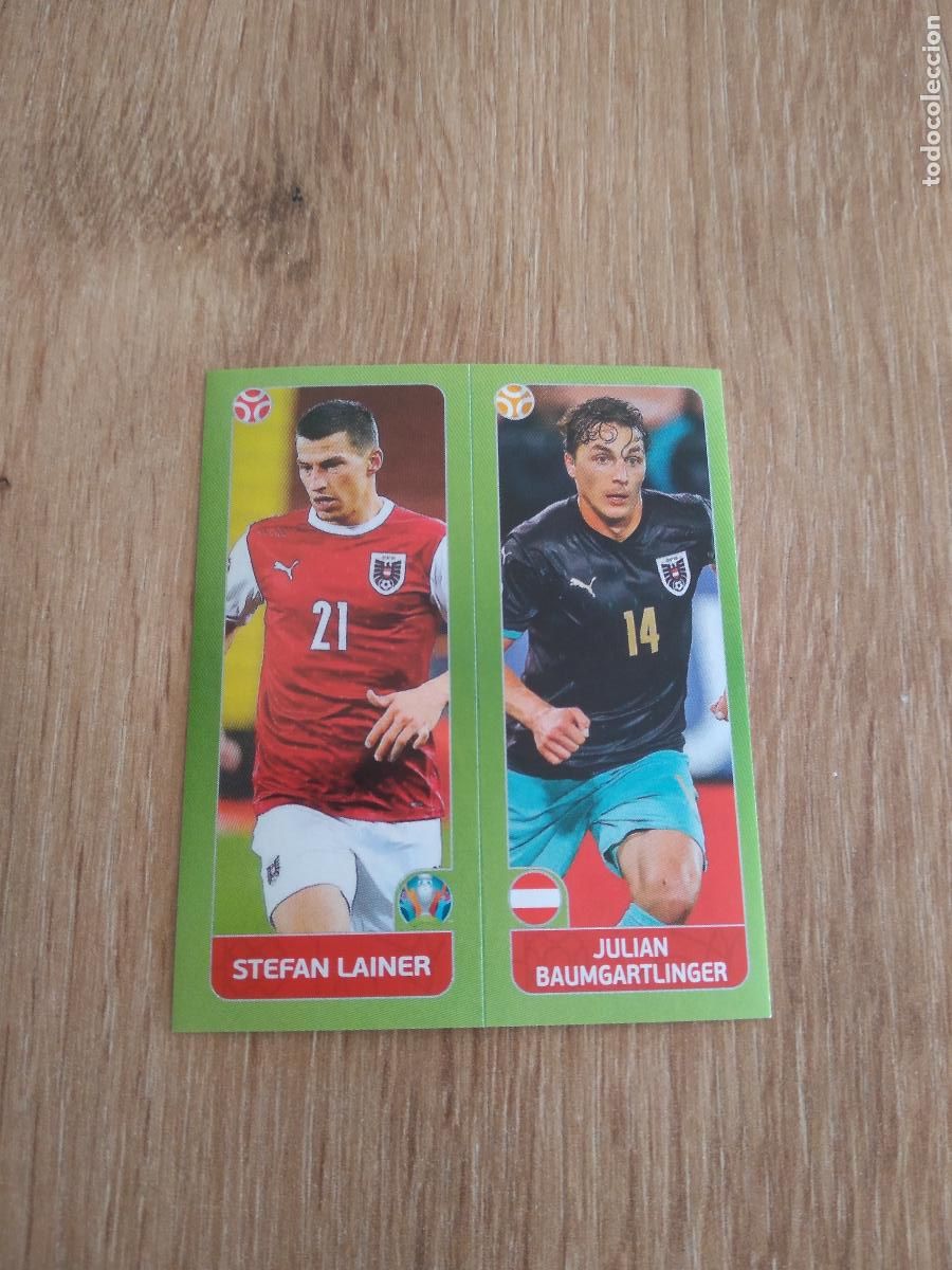 Cromos de Futebol: 246 LAINER BAUMGARTLINGER AUSTRIA CROMO PANINI EURO 2020 EUROCOPA FUTBOL TOURNAMENT VERSI&Oacute;N AZUL