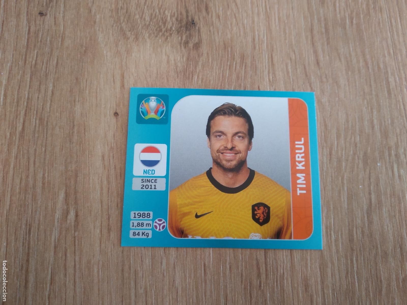 Cromos de Futebol: 258 TIM KRUL PAISES BAJOS CROMO PANINI EURO 2020 EUROCOPA FUTBOL TOURNAMENT VERSI&Oacute;N AZUL