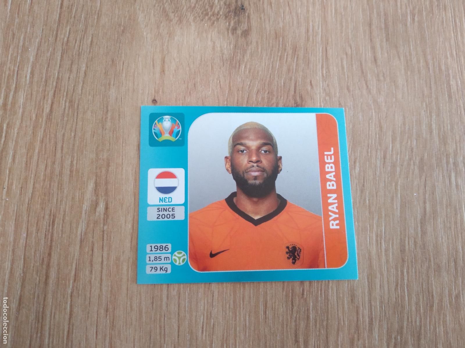 Cromos de F&uacute;tbol: 273 RYAN BABEL PAISES BAJOS CROMO PANINI EURO 2020 EUROCOPA FUTBOL TOURNAMENT VERSI&Oacute;N AZUL