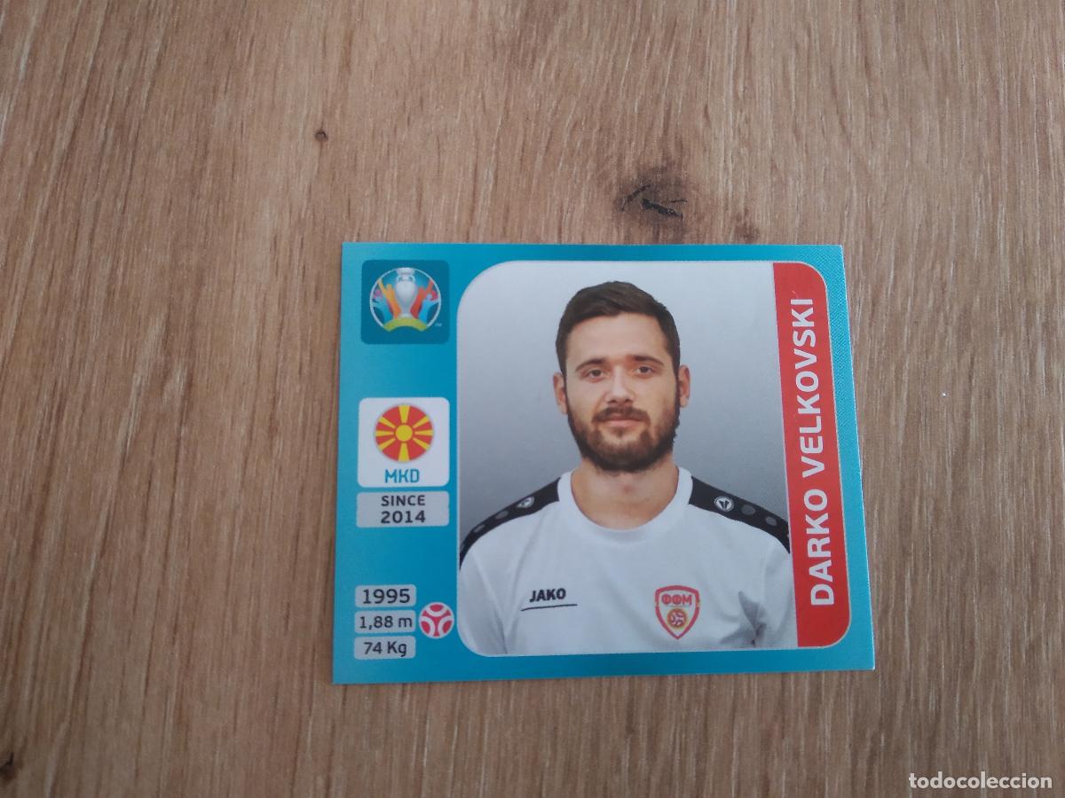 Cromos de F&uacute;tbol: 284 VELKOVSKI MACEDONIA CROMO PANINI EURO 2020 EUROCOPA FUTBOL TOURNAMENT VERSI&Oacute;N AZUL