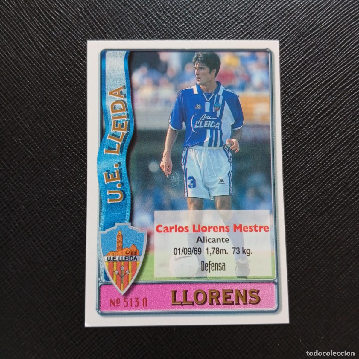 Cromos de F&uacute;tbol: 513 LLORENS GERARDO LLEIDA MUNDICROMO 1996 1997 CROMO FUTBOL 96 97 - A206 PG70