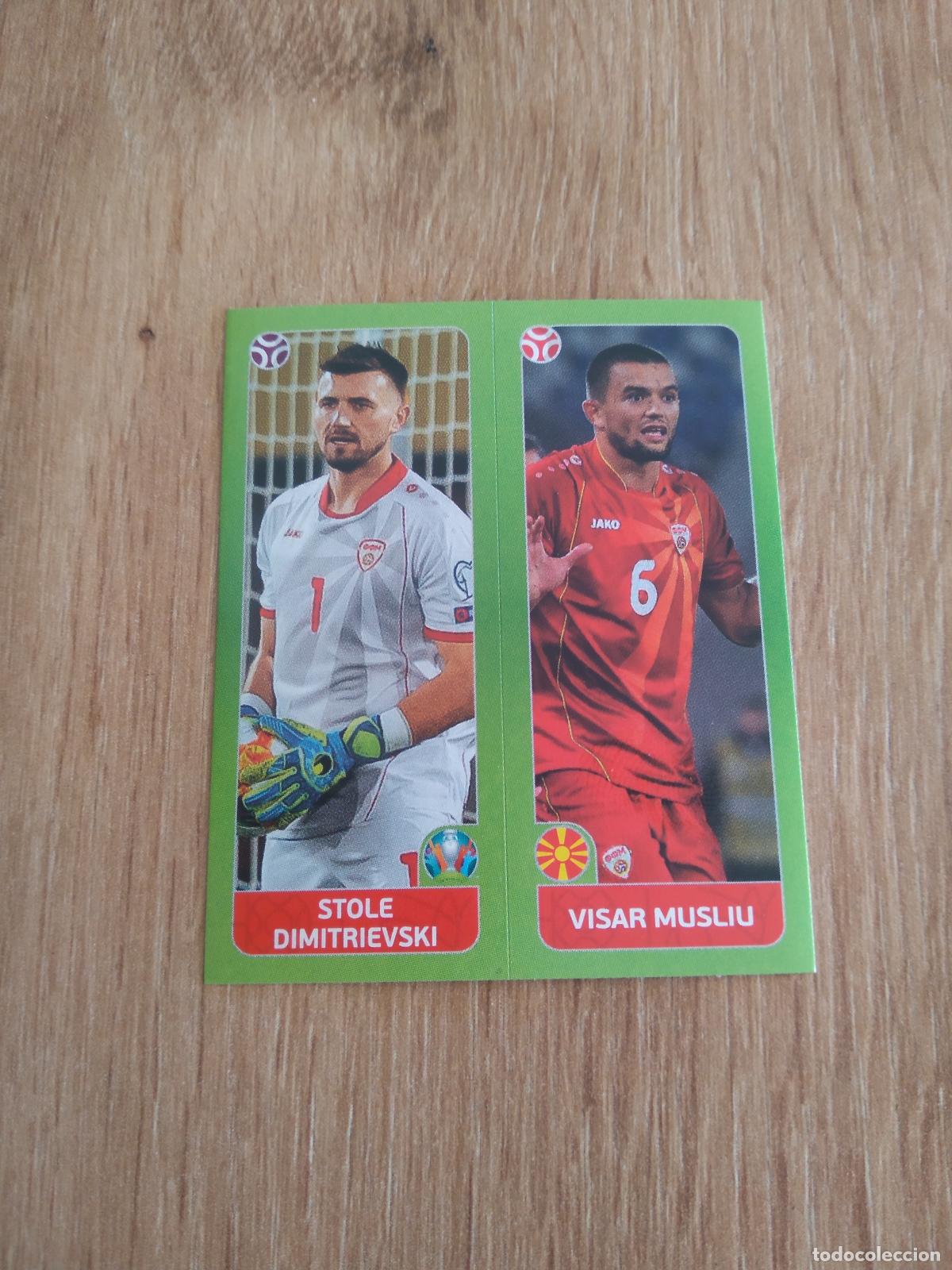 Cromos de F&uacute;tbol: 298 DIMITRIEVSKI MUSLIU MACEDONIA CROMO PANINI EURO 2020 EUROCOPA FUTBOL TOURNAMENT VERSI&Oacute;N AZUL