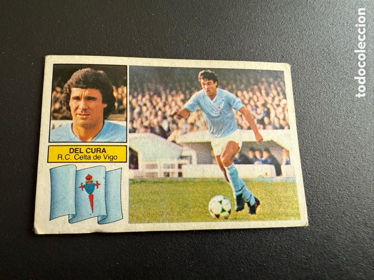 Cromos de F&uacute;tbol: ESTE 82 83. DEL CURA ( celta de Vigo ). Nunca Pegado