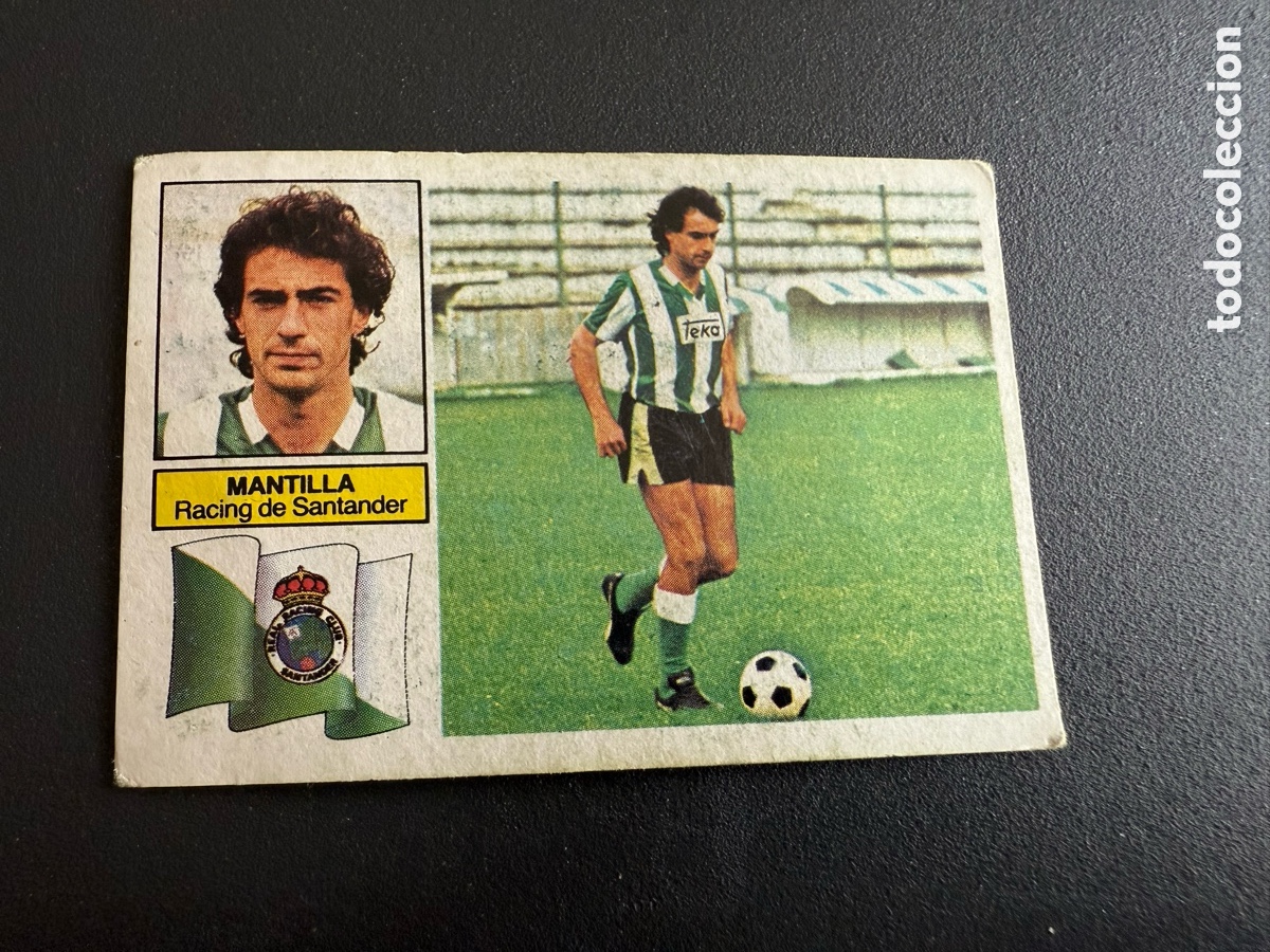Cromos de F&uacute;tbol: ESTE 82 83. MANTILLA ( Racing de Santander). Nunca Pegado
