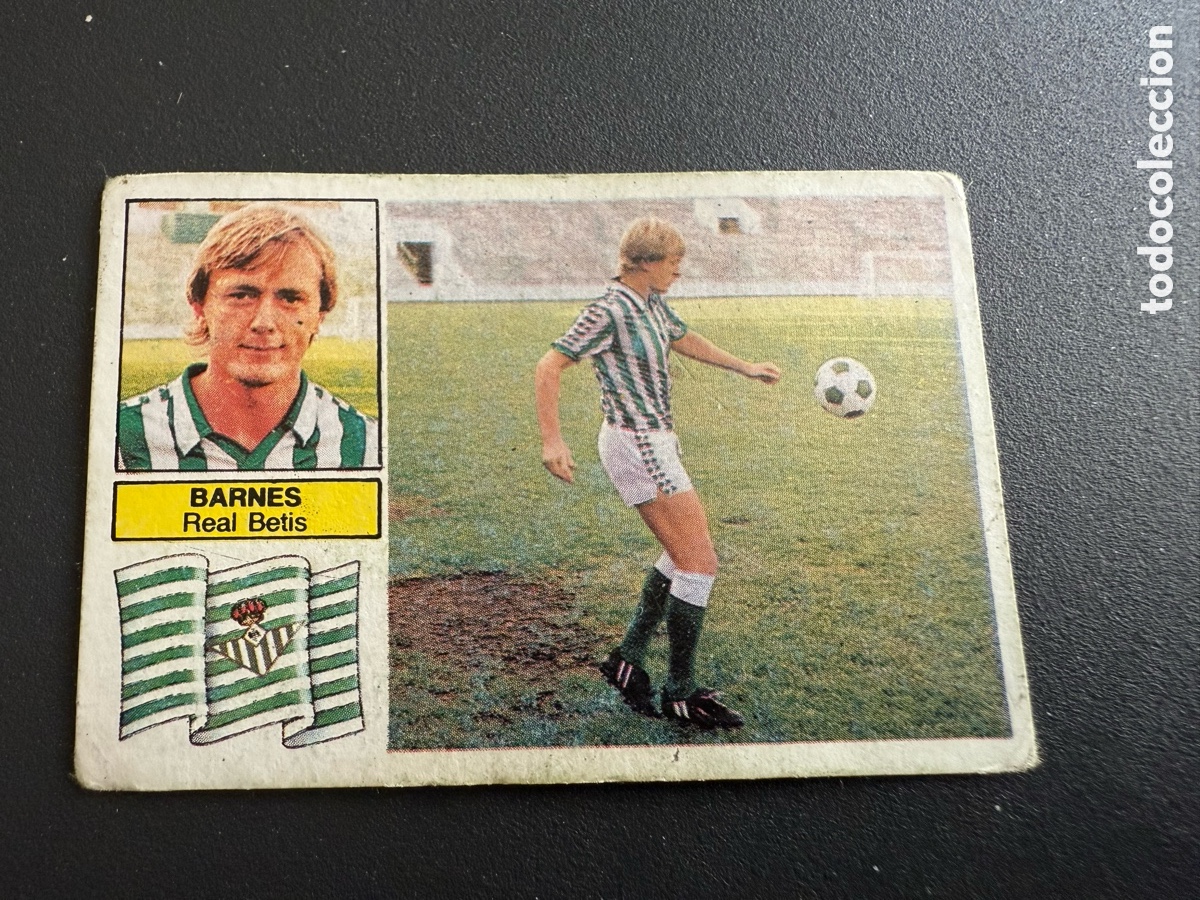 Cromos de F&uacute;tbol: ESTE 82 83. BARNES ( Real Betis ). Fichaje 28 bis. Nunca Pegado