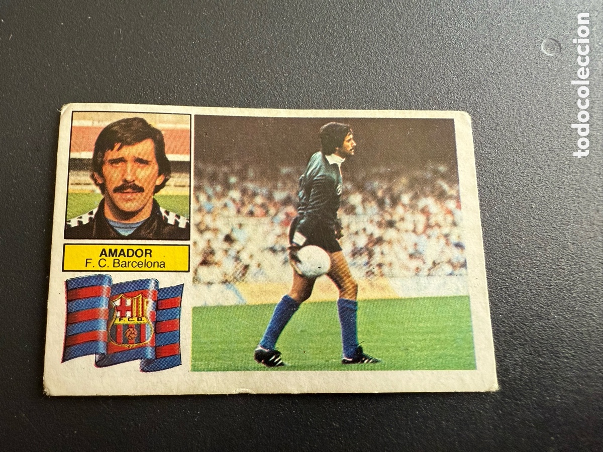 Cromos de F&uacute;tbol: ESTE 82 83. AMADOR ( Fc Barcelona ). Nunca Pegado