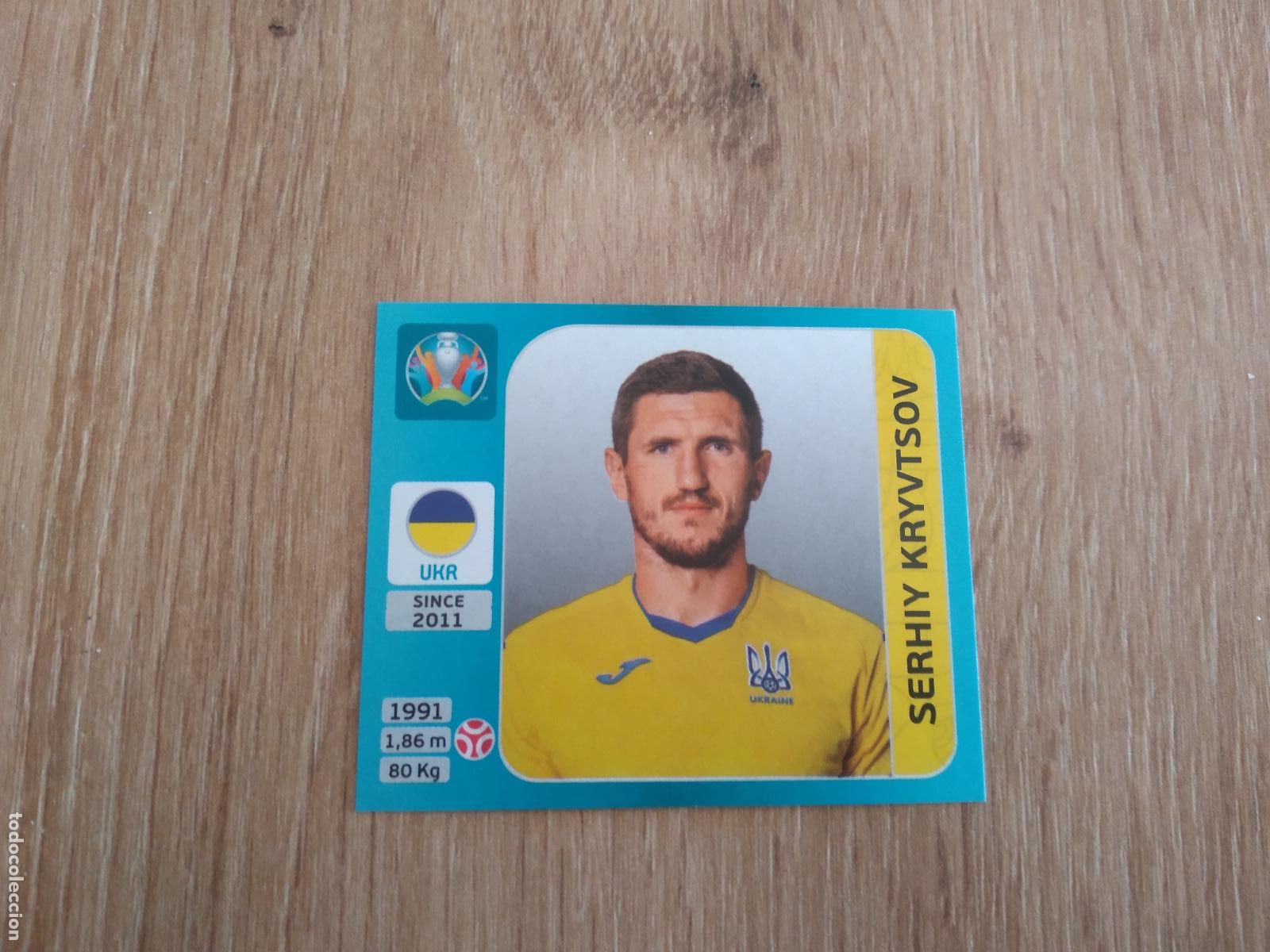 Cromos de F&uacute;tbol: 314 KRYVTSOV UCRANIA CROMO PANINI EURO 2020 EUROCOPA FUTBOL TOURNAMENT VERSI&Oacute;N AZUL