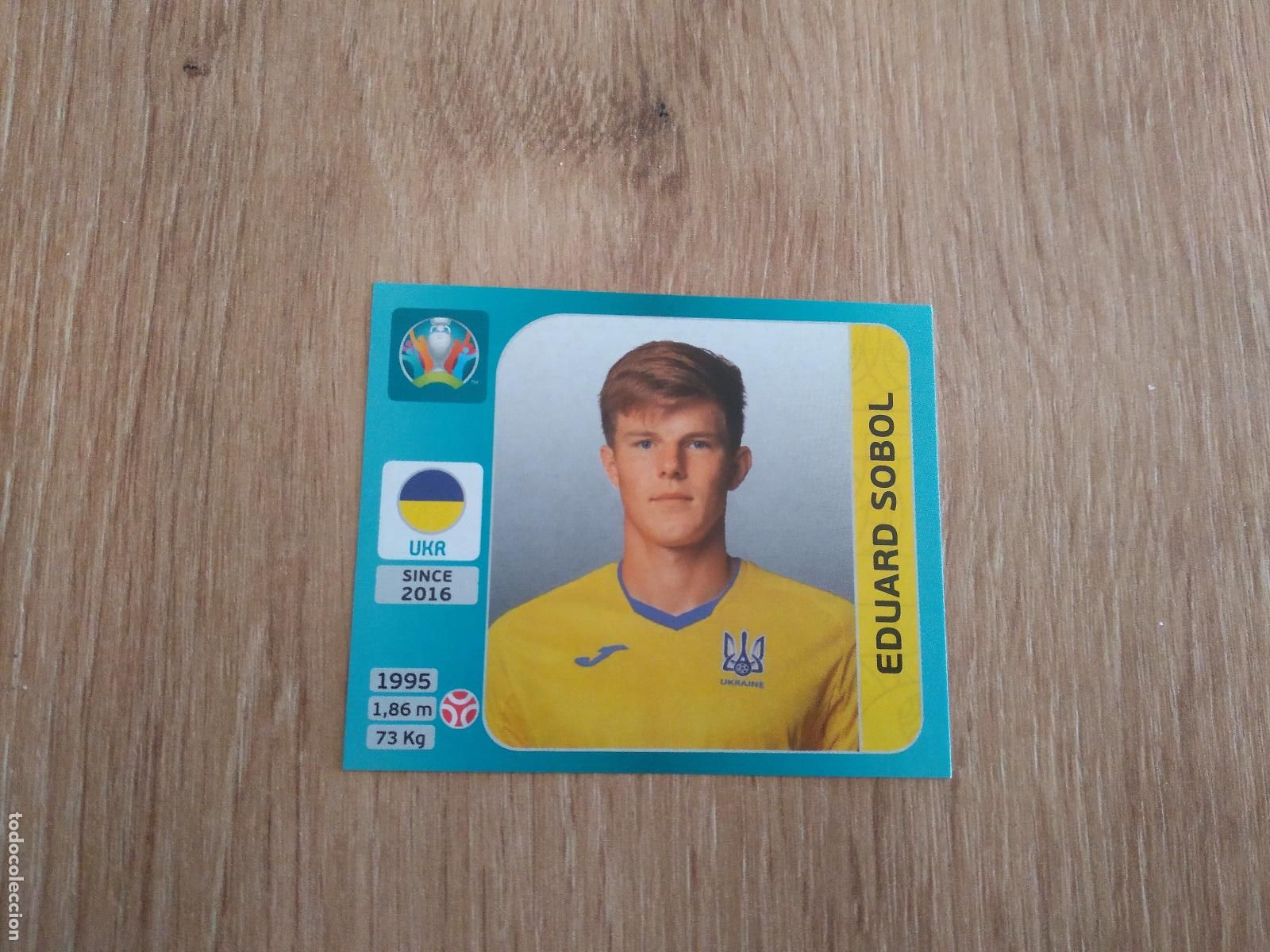 Cromos de F&uacute;tbol: 317 EDUARD SOBOL UCRANIA CROMO PANINI EURO 2020 EUROCOPA FUTBOL TOURNAMENT VERSI&Oacute;N AZUL