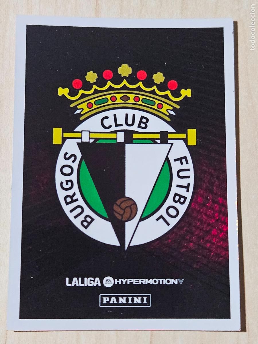 Cromos de F&uacute;tbol: N&ordm; 40 ESCUDO BURGOS - CROMO - LIGA HYPERMOTION 2024 2025 SEGUNDA DIVISION 24 25 -
