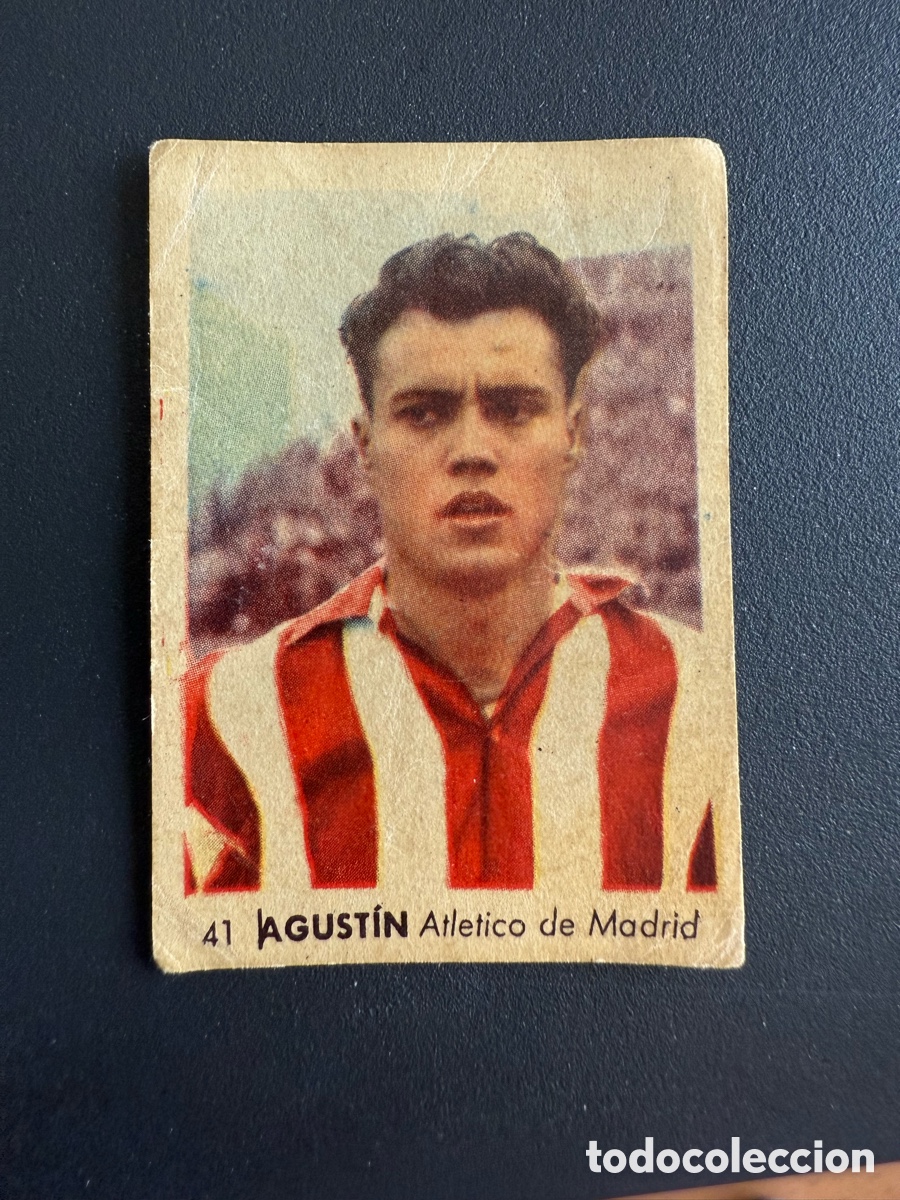 Cromos de F&uacute;tbol: RUIZ ROMERO 55 56. AGUST&Iacute;N ( At Madrid)
