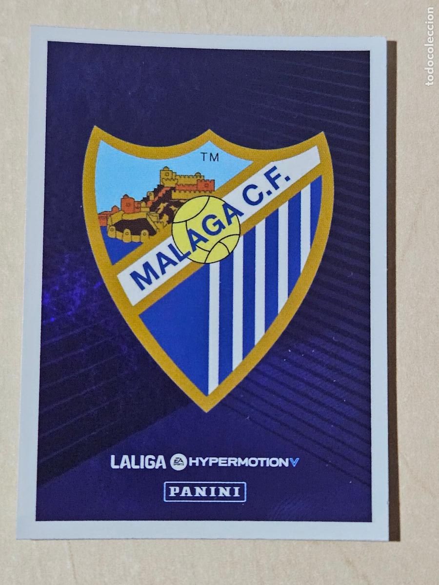 Cromos de F&uacute;tbol: N&ordm; 287 ESCUDO MALAGA - CROMO - LIGA HYPERMOTION 2024 2025 SEGUNDA DIVISION 24 25 -