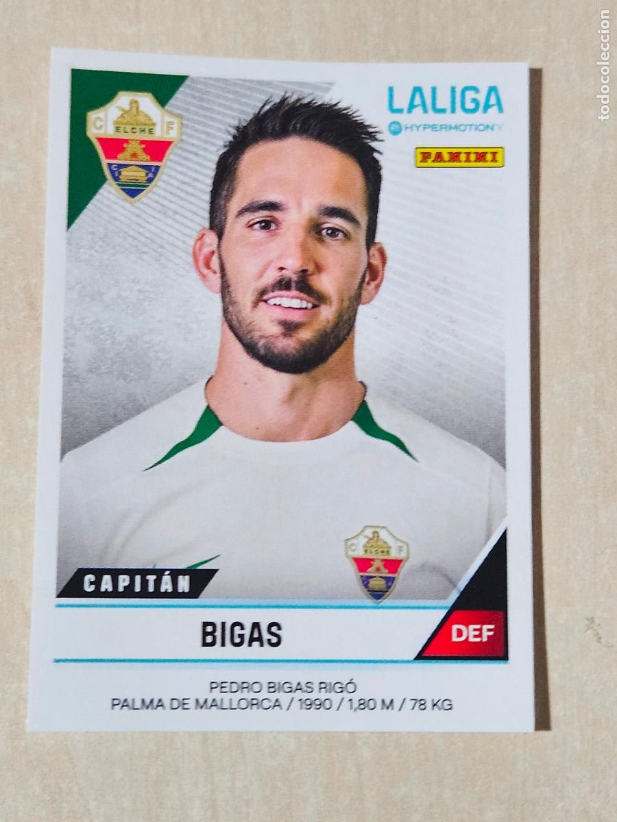 Cromos de F&uacute;tbol: N&ordm; 180 BIGAS - CROMO - LIGA HYPERMOTION 2024 2025 SEGUNDA DIVISION 24 25 ELCHE