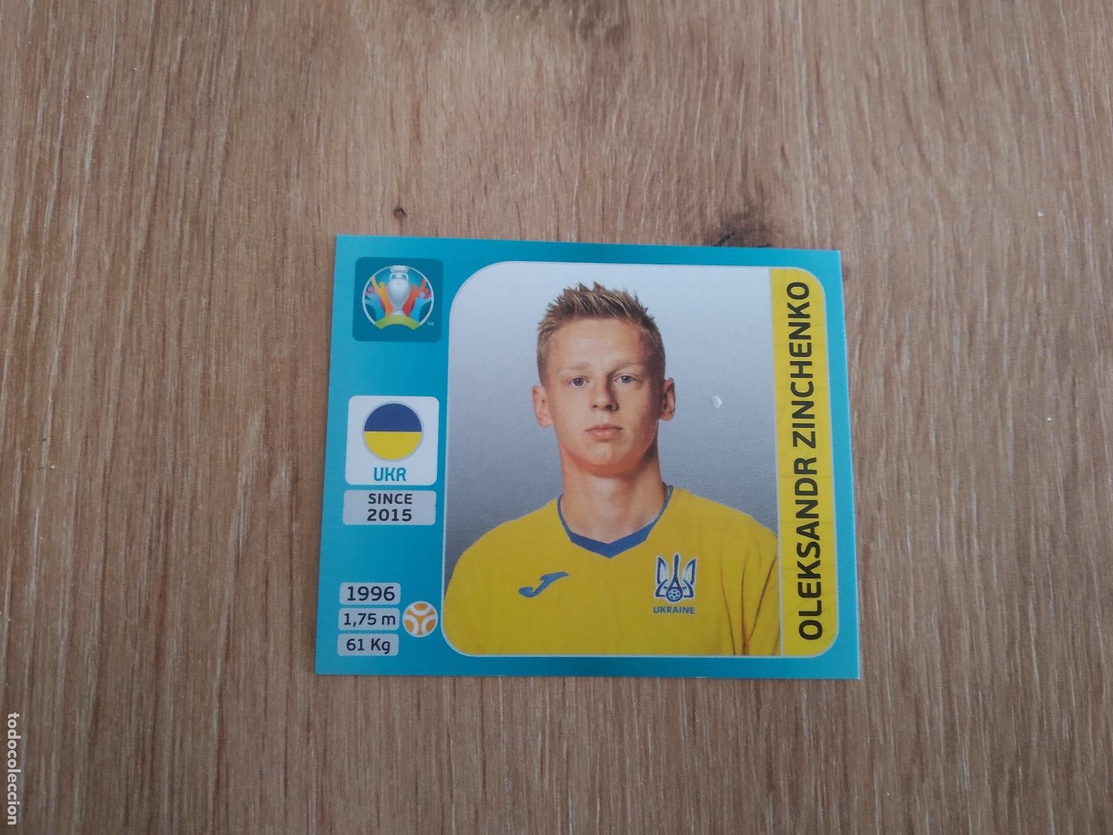 Cromos de F&uacute;tbol: 327 ZINCHENKO UCRANIA CROMO PANINI EURO 2020 EUROCOPA FUTBOL TOURNAMENT VERSI&Oacute;N AZUL
