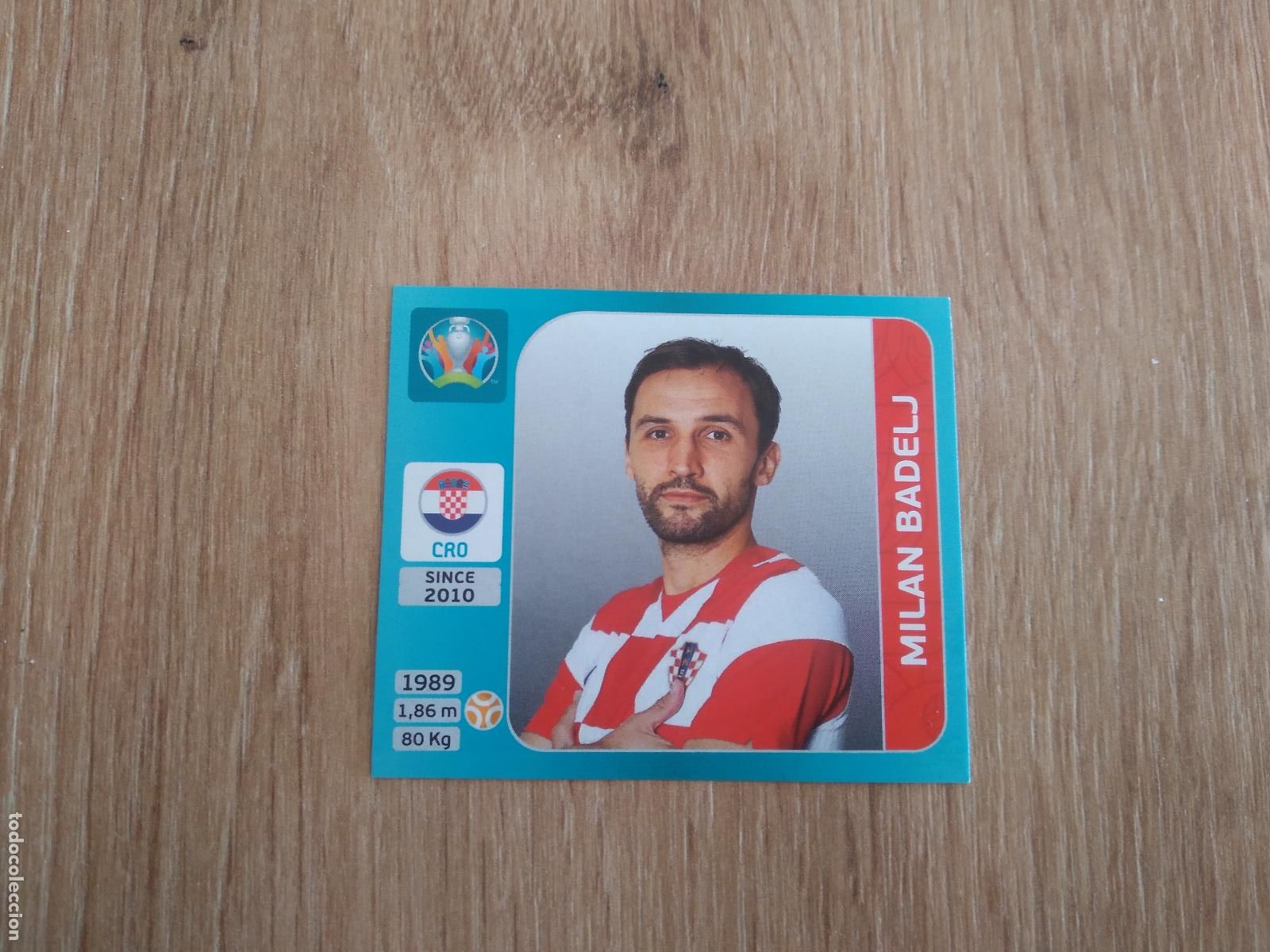Cromos de F&uacute;tbol: 341 MILAN BADELJ CROACIA CROMO PANINI EURO 2020 EUROCOPA FUTBOL TOURNAMENT VERSI&Oacute;N AZUL