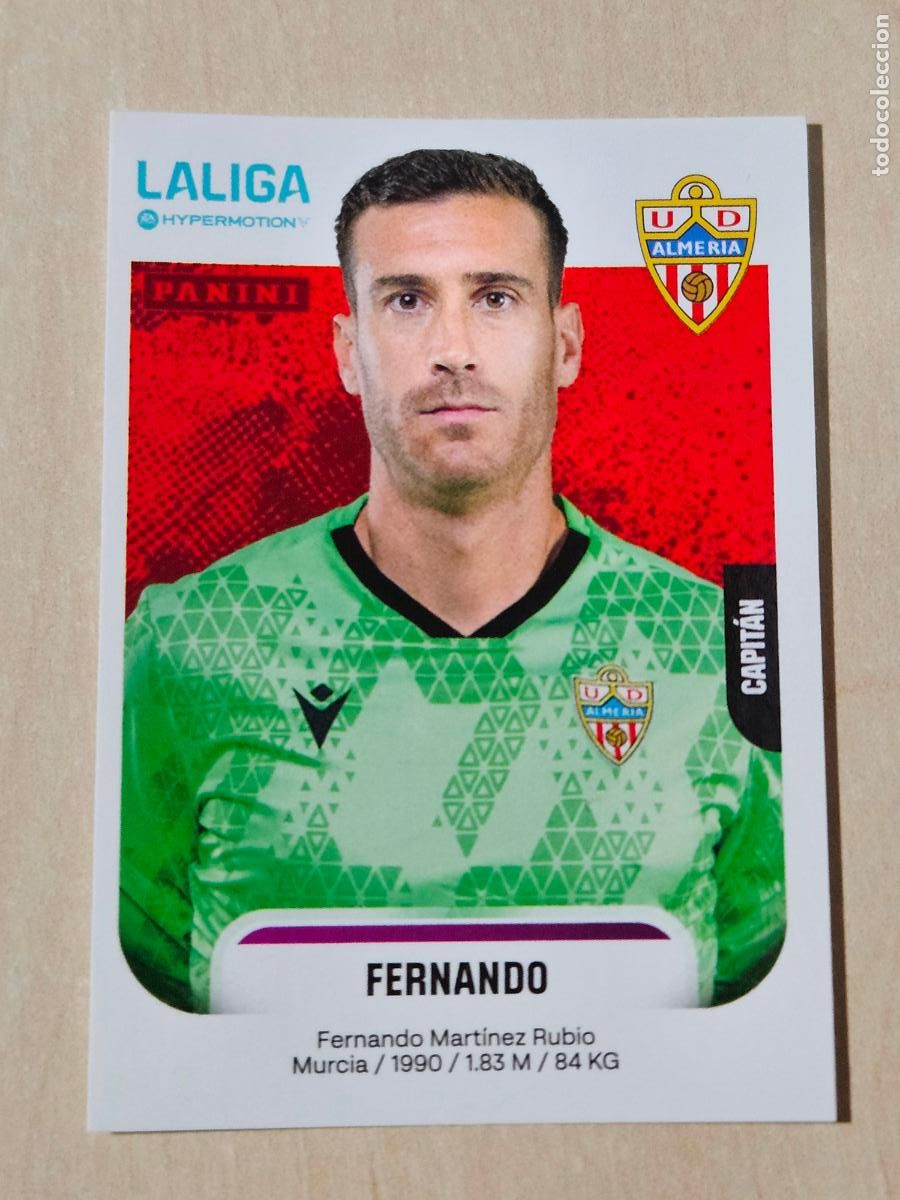 Cromos de F&uacute;tbol: N&ordm; 24 FERNANDO - ALMERIA - CROMO - LIGA HYPERMOTION 2025 2026 SEGUNDA DIVISION 25 26