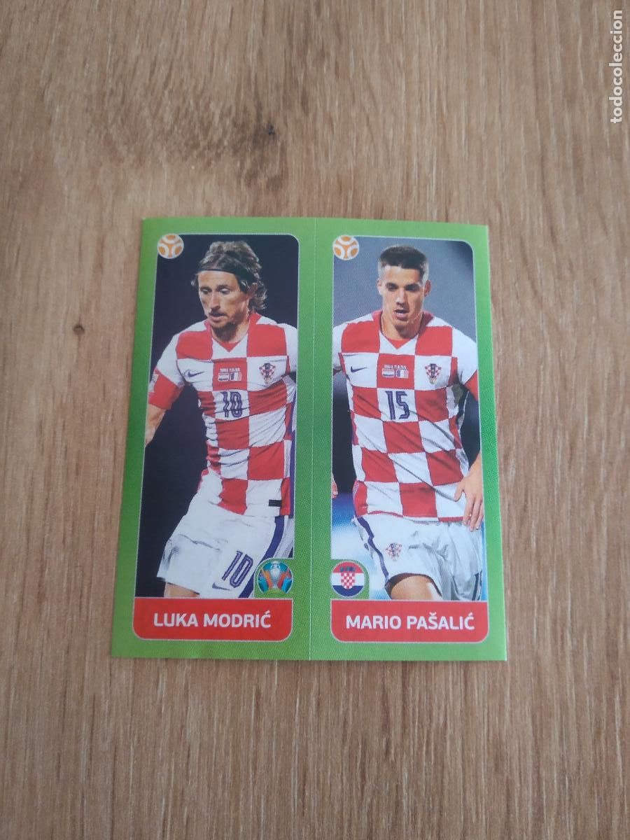 Cromos de F&uacute;tbol: 355 MODRIC PASALIC CROACIA CROMO PANINI EURO 2020 EUROCOPA FUTBOL TOURNAMENT VERSI&Oacute;N AZUL