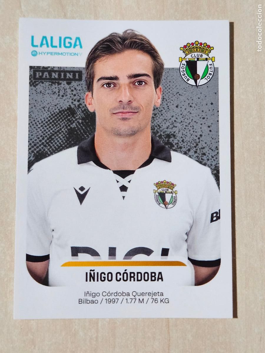 Cromos de F&uacute;tbol: N&ordm; 72 I&Ntilde;IGO CORDOBA - REAL BURGOS - CROMO - LIGA HYPERMOTION 2025 2026 SEGUNDA DIVISION 25 26