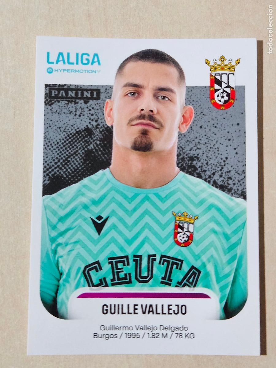 Cromos de Futebol: N&ordm; 118 GUILLE VALLEJO - CEUTA - CROMO - LIGA HYPERMOTION 2025 2026 SEGUNDA DIVISION 25 26