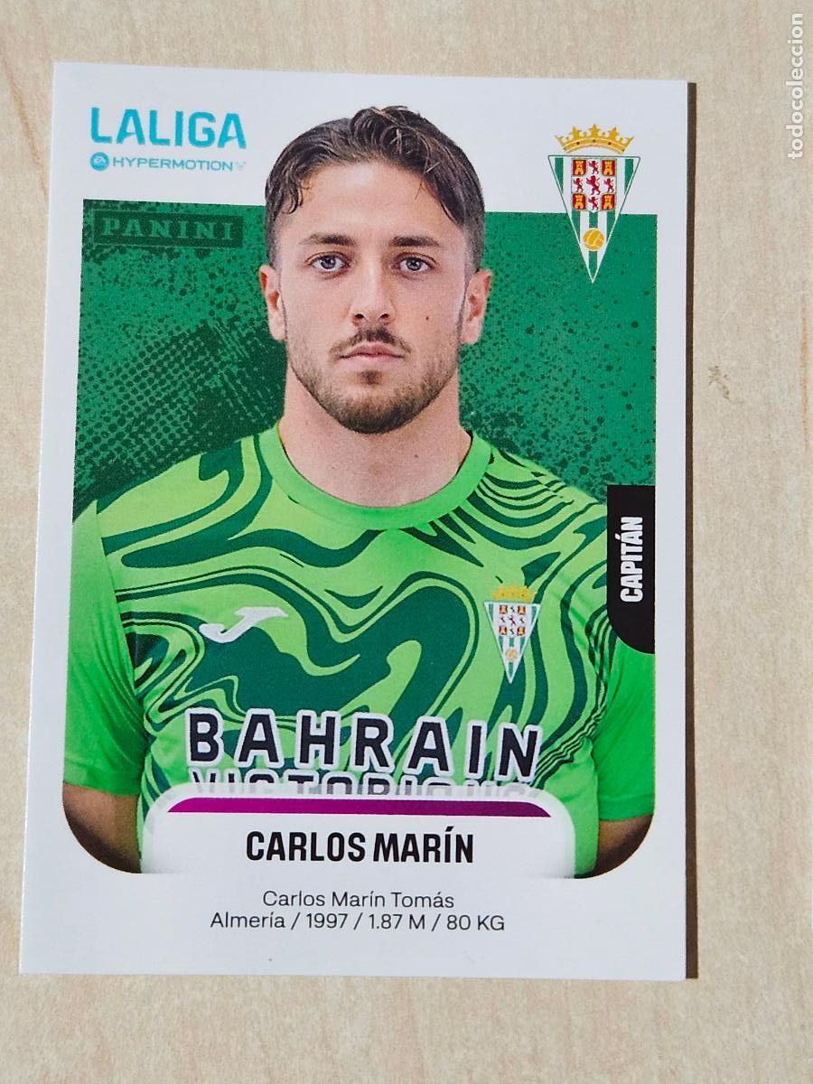 Cromos de Futebol: N&ordm; 137 CARLOS MARIN - CORDOBA - CROMO - LIGA HYPERMOTION 2025 2026 SEGUNDA DIVISION 25 26