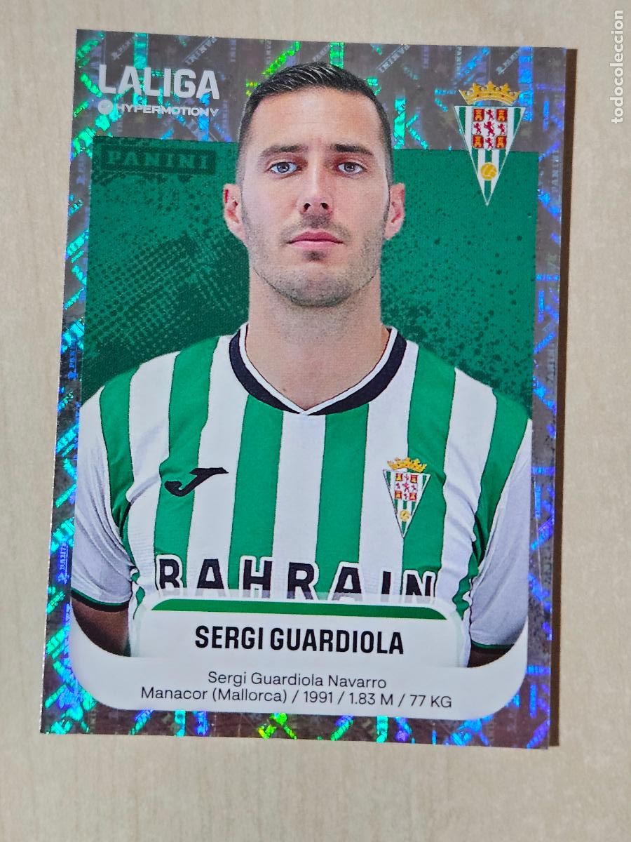 Fu&szlig;ball-Sticker: N&ordm; 153 SERGI GUARDIOLA - CORDOBA - CROMO - LIGA HYPERMOTION 2025 2026 SEGUNDA DIVISION 25 26
