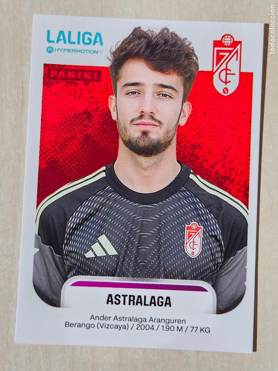 Cromos de F&uacute;tbol: N&ordm; 214 ASTRALAGA - GRANADA - CROMO - LIGA HYPERMOTION 2025 2026 SEGUNDA DIVISION 25 26
