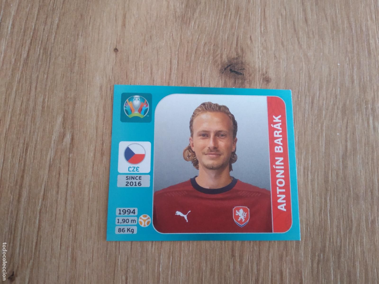 Cromos de F&uacute;tbol: 373 ANTONIN BARAK REPUBLICA CHECA CROMO PANINI EURO 2020 EUROCOPA FUTBOL TOURNAMENT VERSI&Oacute;N AZUL