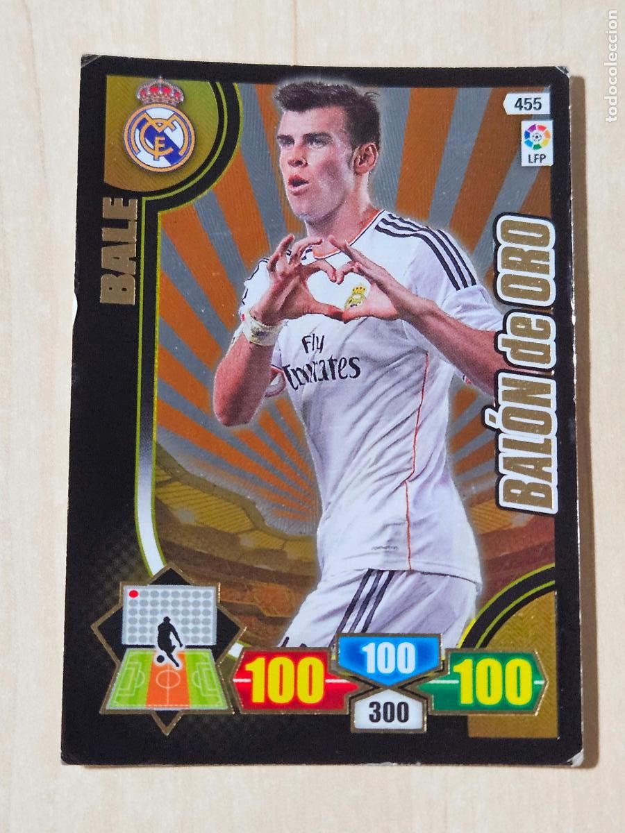 Cromos de F&uacute;tbol: FICHA N&ordm; 455 BALE - ADRENALYN 13 14 - PANINI 2013 -14 - CROMO - BALON DE ORO