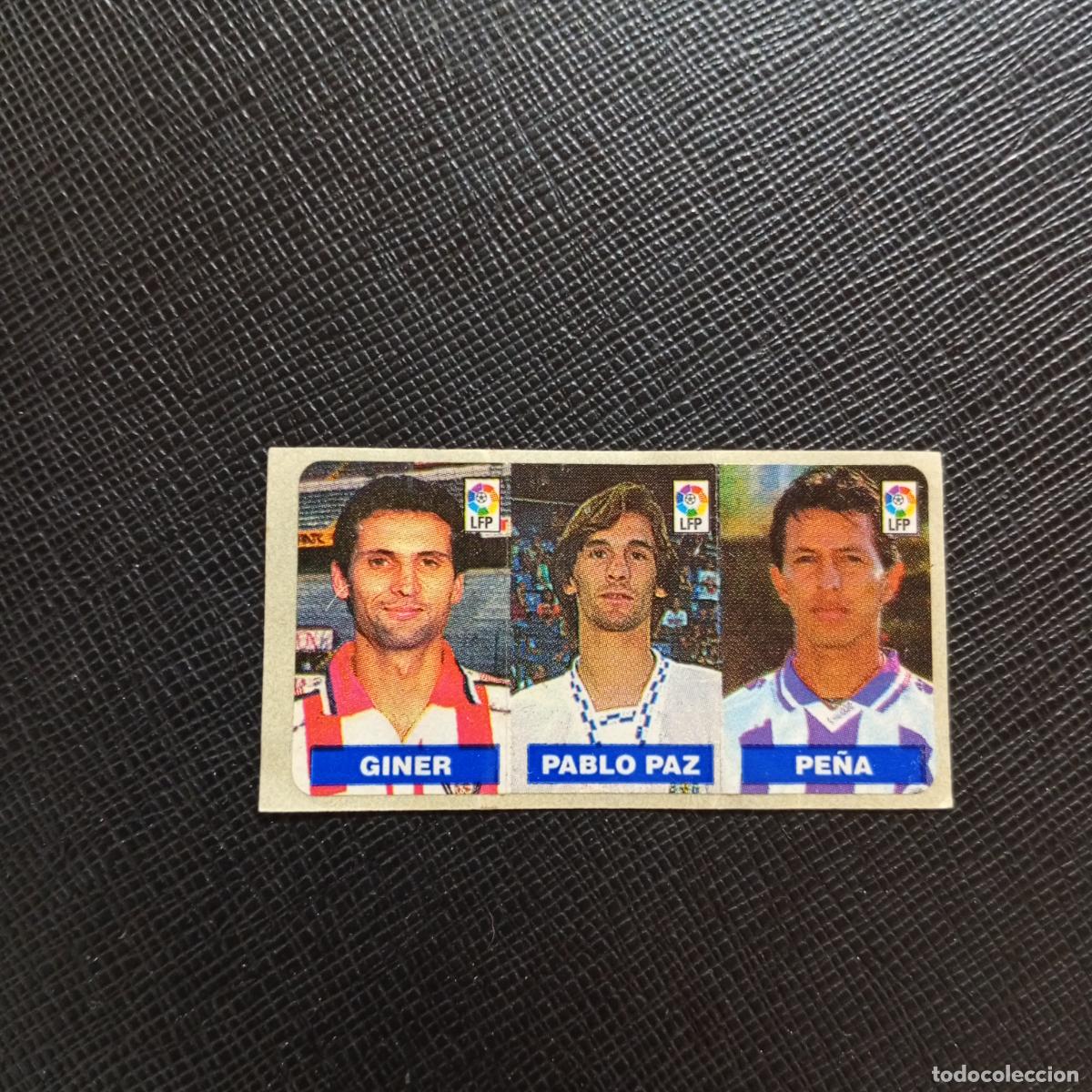 Cromos de F&uacute;tbol: GINER PABLO PAZ TENERIFE PE&Ntilde;A CHICLE VIDAL 1996 1997 CROMO FUTBOL 96 97 SIN PEGAR - A206 PG72
