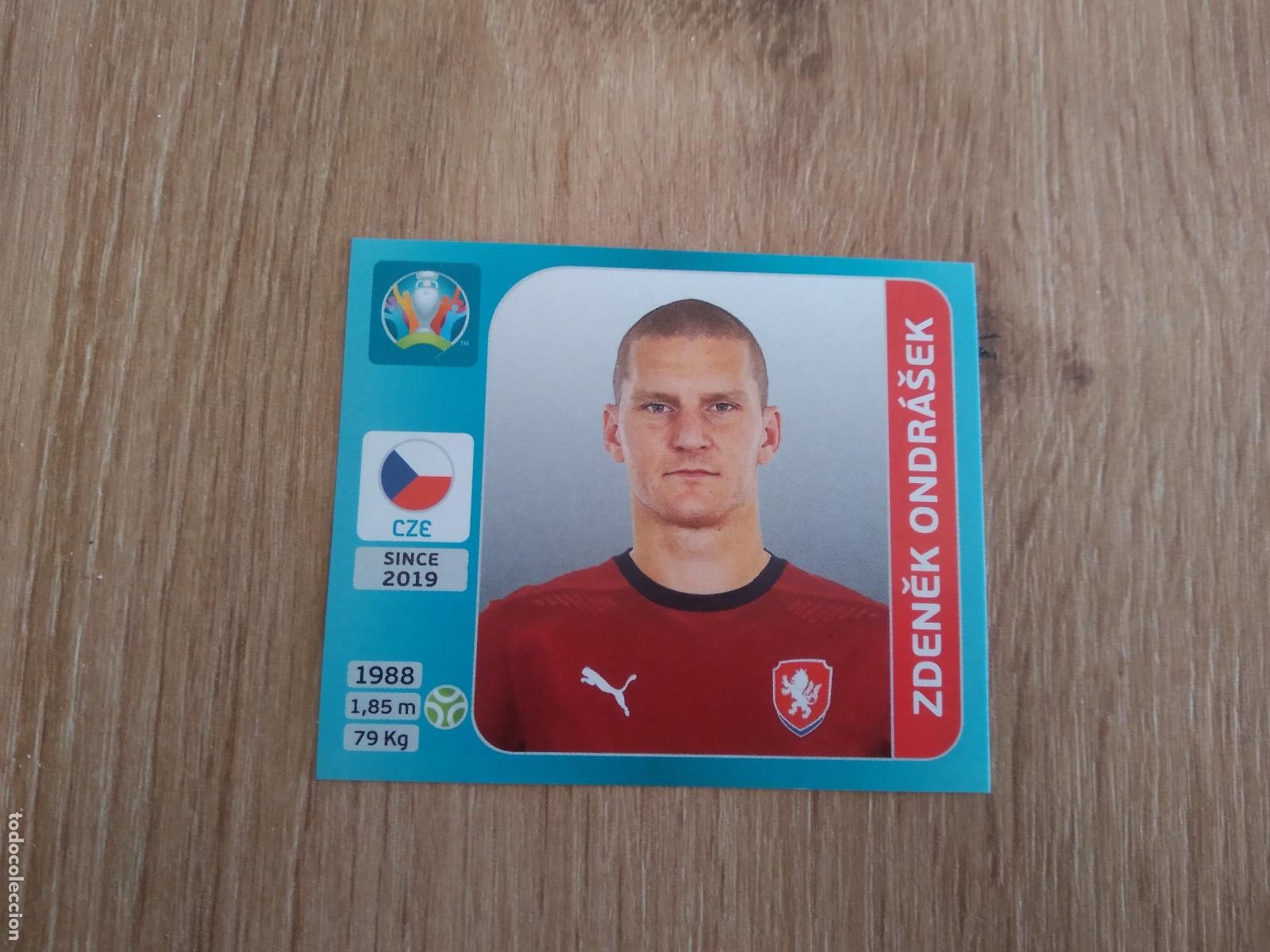 Cartes &agrave; collectionner de Football: 382 zdenek ondrasek REPUBLICA CHECA CROMO PANINI EURO 2020 EUROCOPA FUTBOL TOURNAMENT VERSI&Oacute;N AZUL
