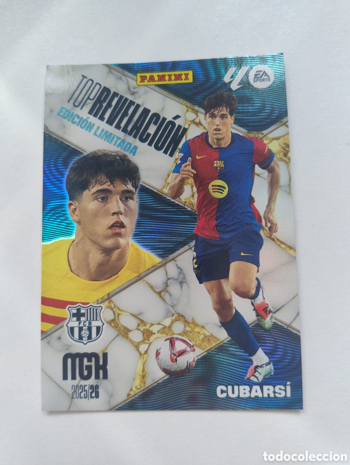 Cromos de F&uacute;tbol: Pau Cubarsi - Barcelona - Megacracks 2025 - 2026 Topps Revelaci&oacute;n Edici&oacute;n Limitada