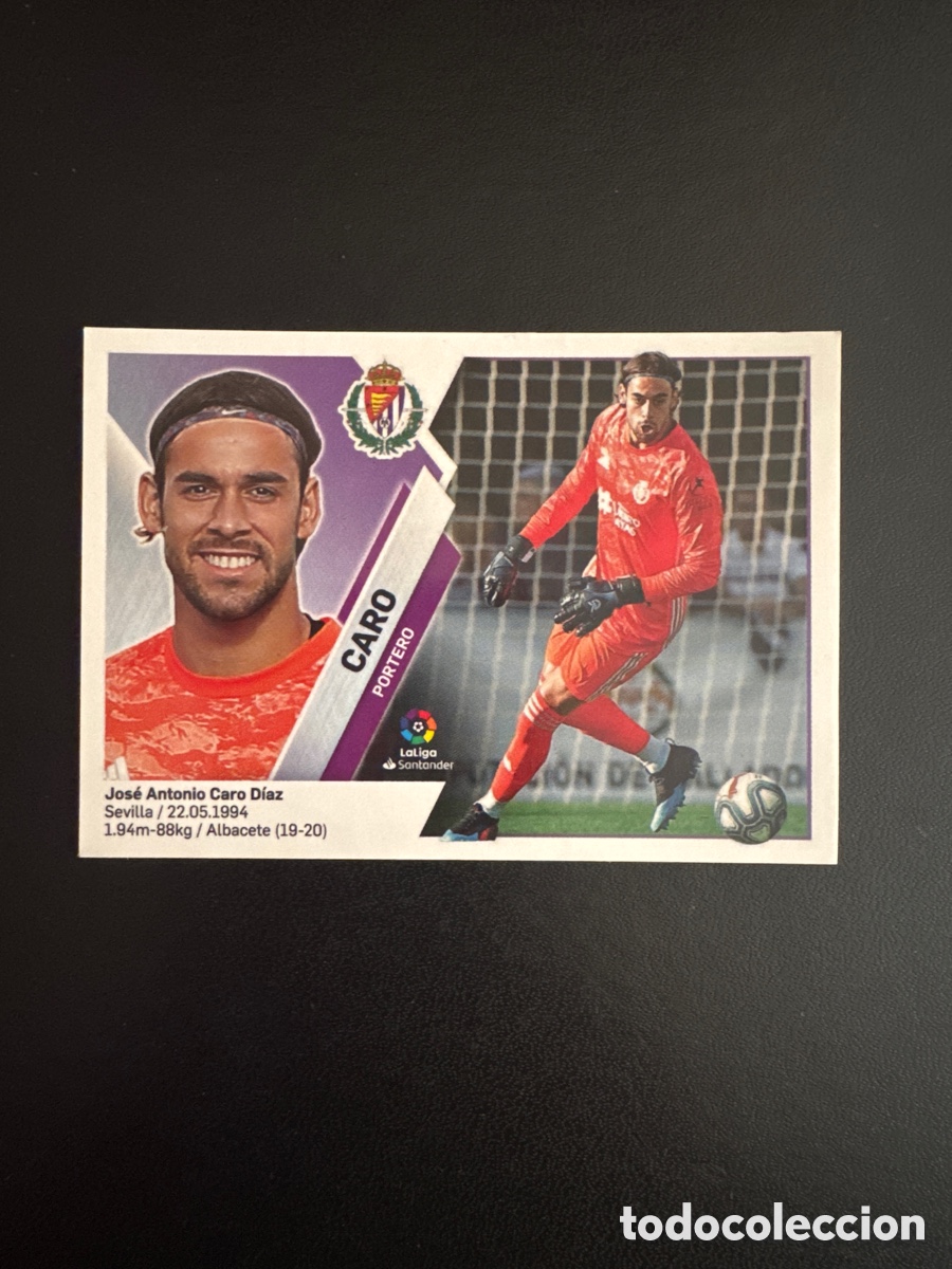 Fu&szlig;ball-Sticker: CARO VALLADOLID N&Uacute;MERO 2 LIGA ESTE 2019 2020
