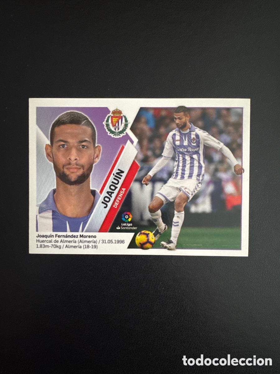 Cromos de Futebol: JOAQU&Iacute;N VALLADOLID N&Uacute;MERO 4B LIGA ESTE 2019 2020