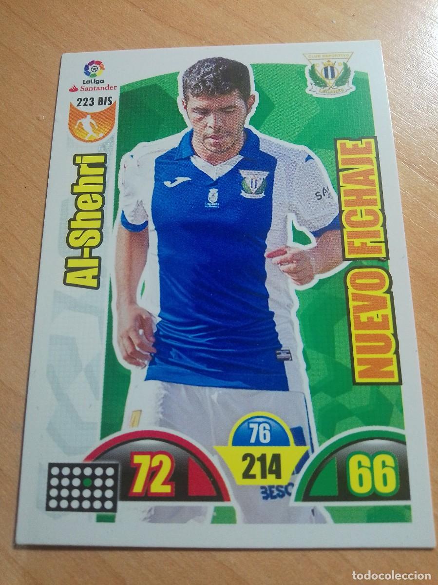 Football Stickers: 223 BIS AL-SHEHIRI NUEVO FICHAJE DEL LEGAN&Eacute;S 17 18 ADRENALYN XL 2017 2018.PANINI.NUEVO