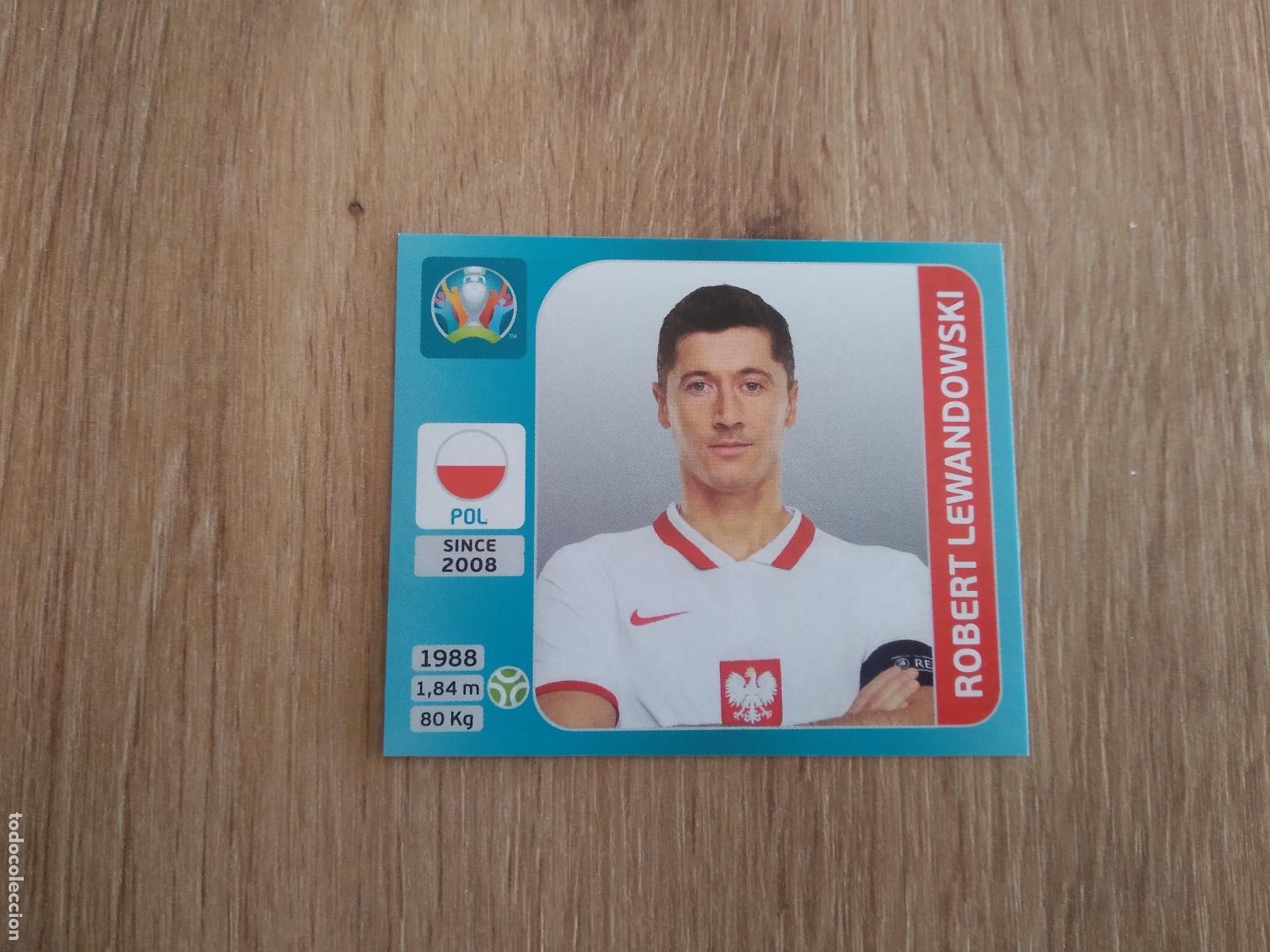 Cromos de F&uacute;tbol: 457 LEWANDOWSKI CROMO PANINI EURO 2020 EUROCOPA FUTBOL TOURNAMENT VERSI&Oacute;N AZUL