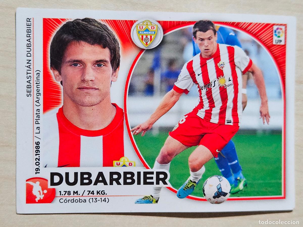 Cromos de F&uacute;tbol: N&ordm; 8 DUBARBIER - ESTE 2014 2015 - 14 15 - CROMO SIN PEGAR - ALMERIA